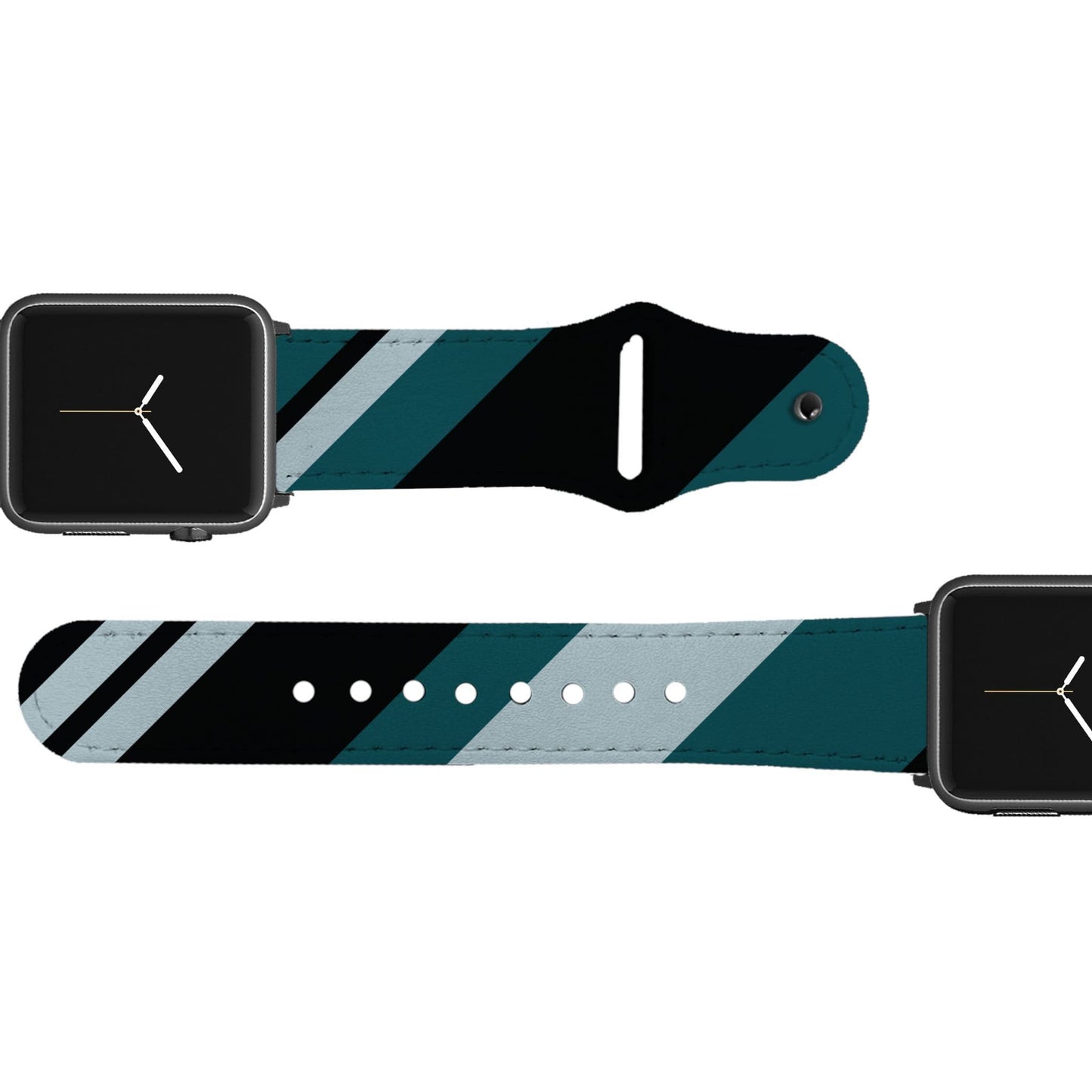 Philadelphia Football Color Block Team Spirit Leather Apple Watch Band