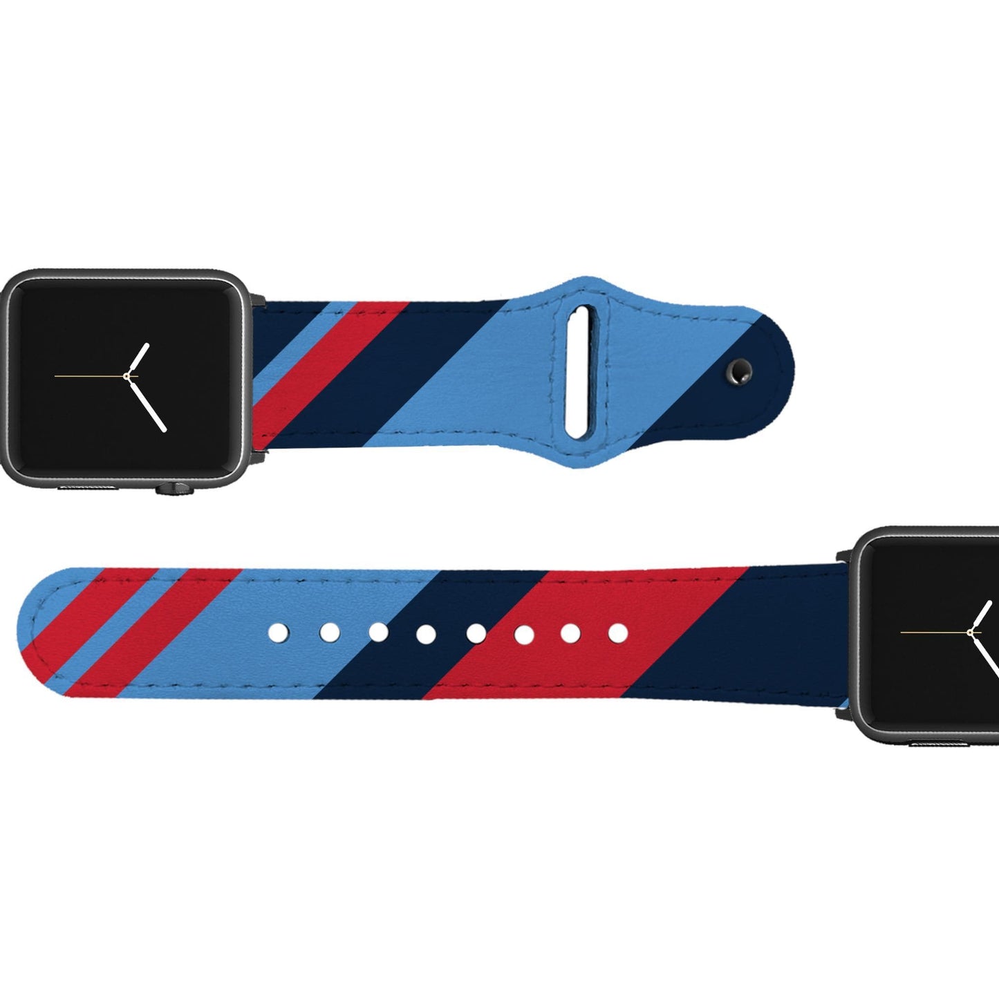 Tennessee Football Color Block Team Spirit Leather Apple Watch Band