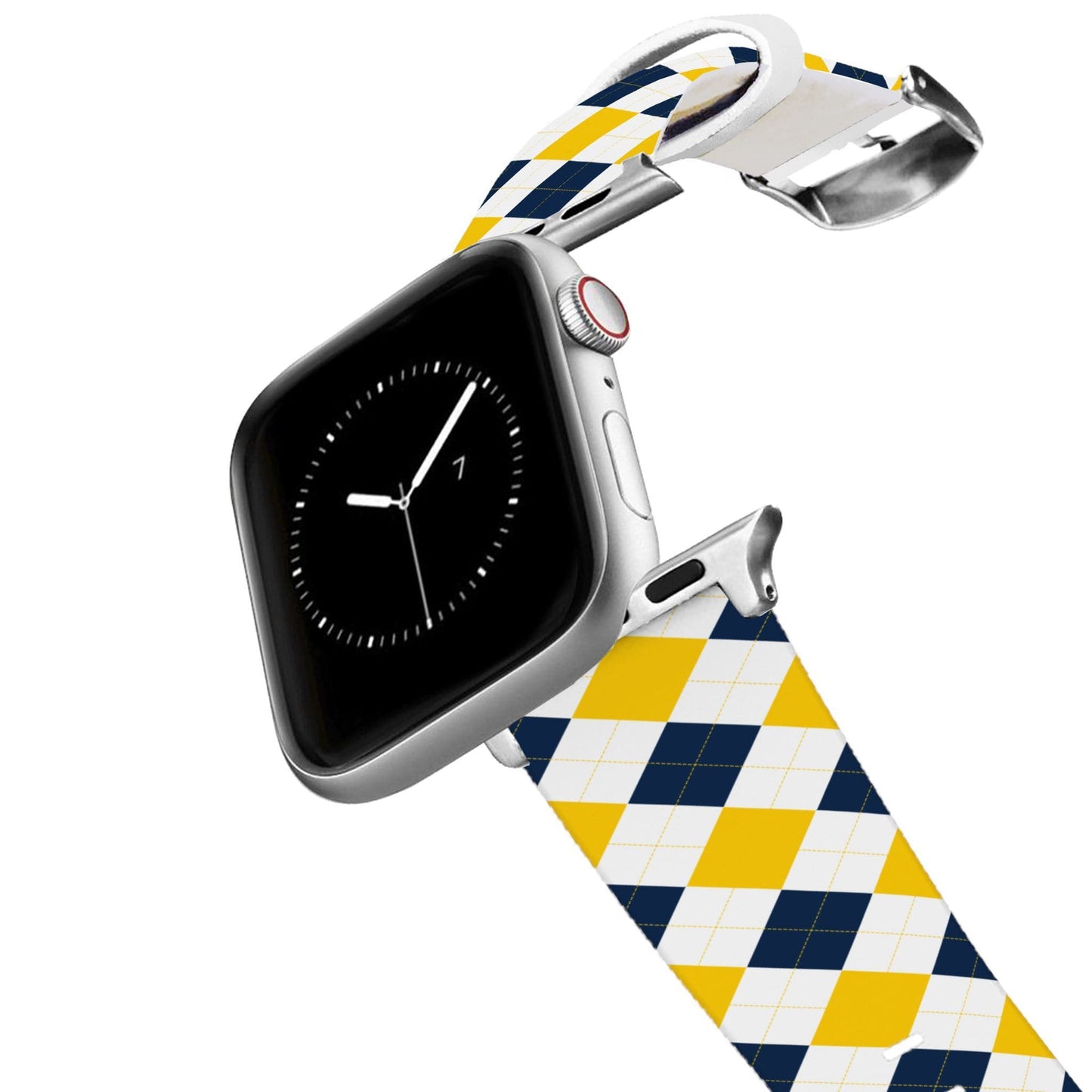 Michigan Argyle Team Spirit Apple Watch Band