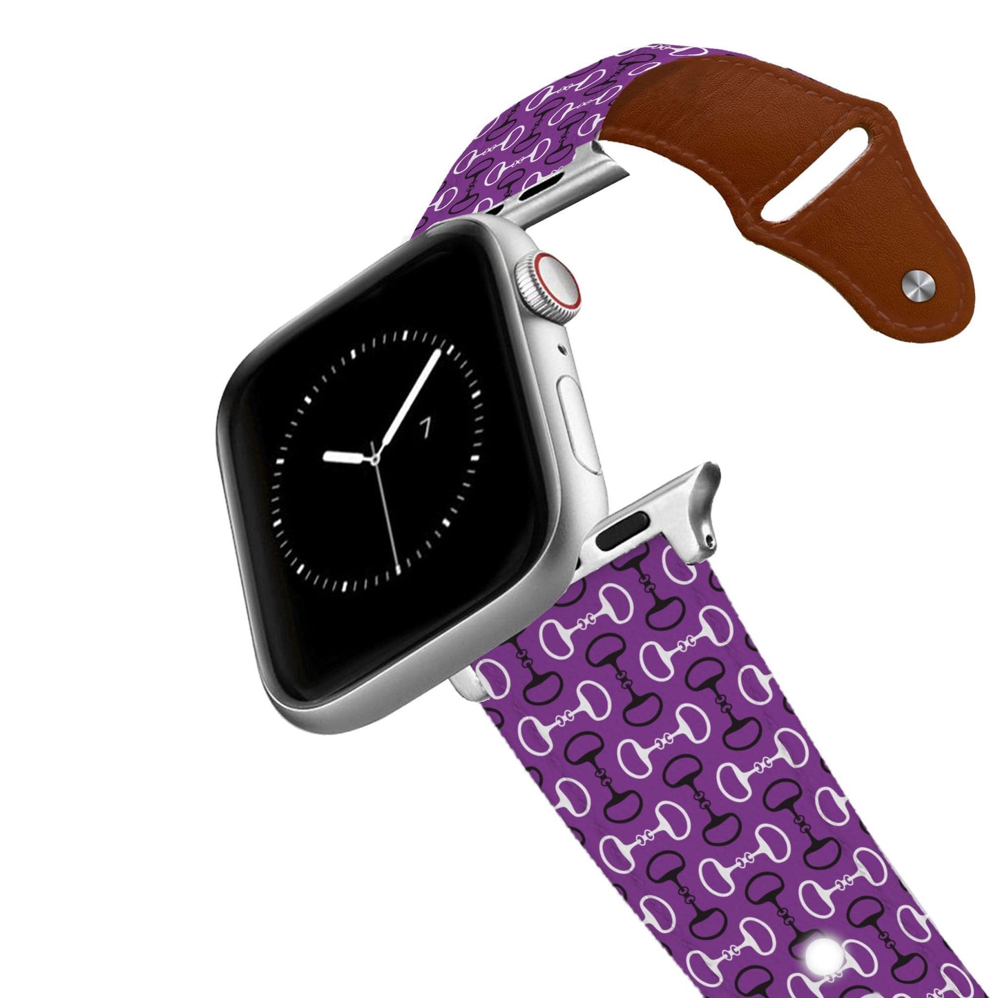 Bits Purple Leather Apple Watch Band