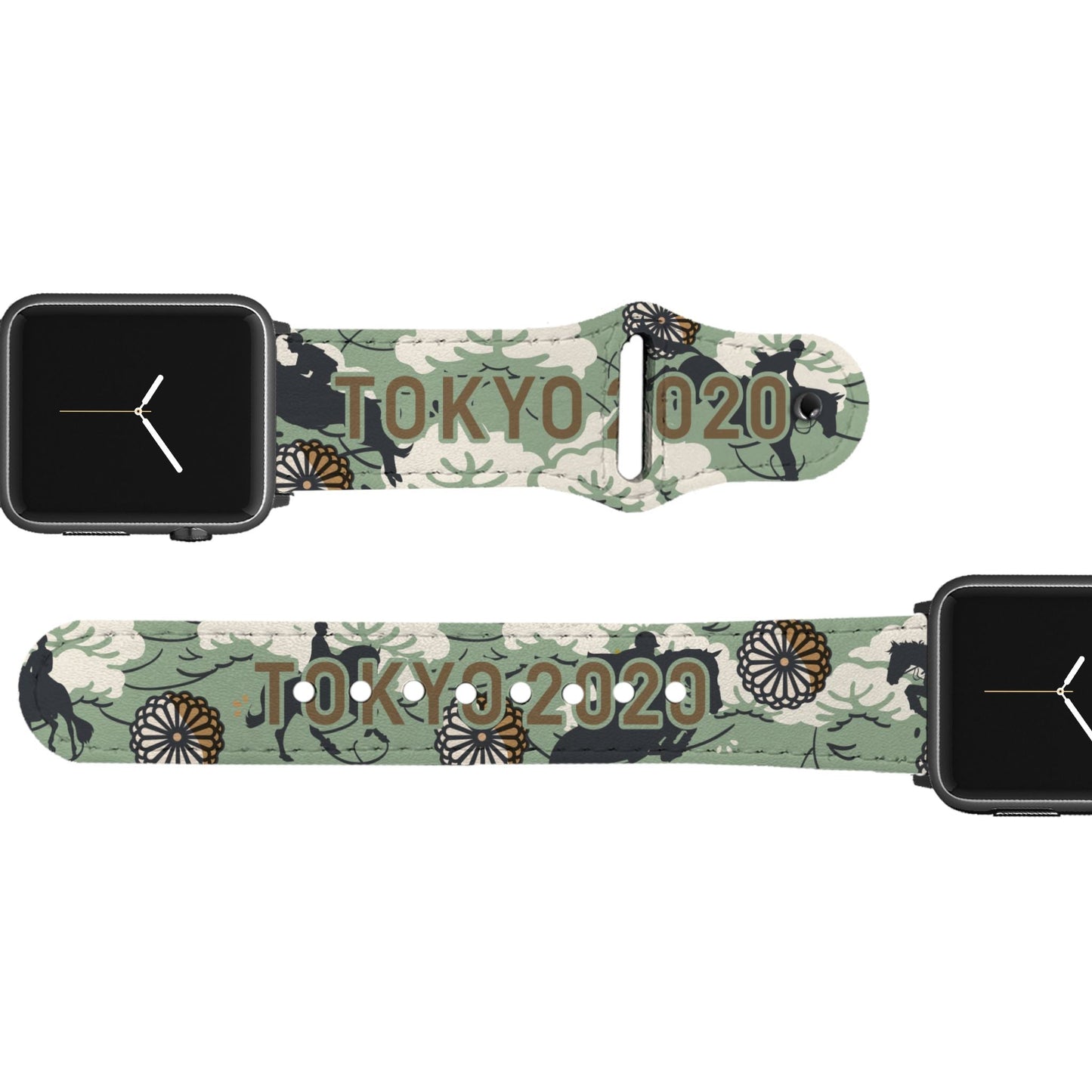 Tokyo Dreams Leather Apple Watch Band
