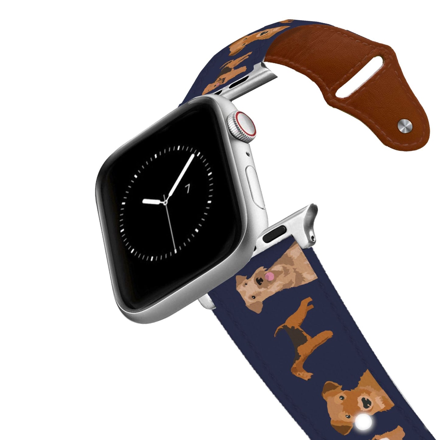Airedale Terrier Leather Apple Watch Band