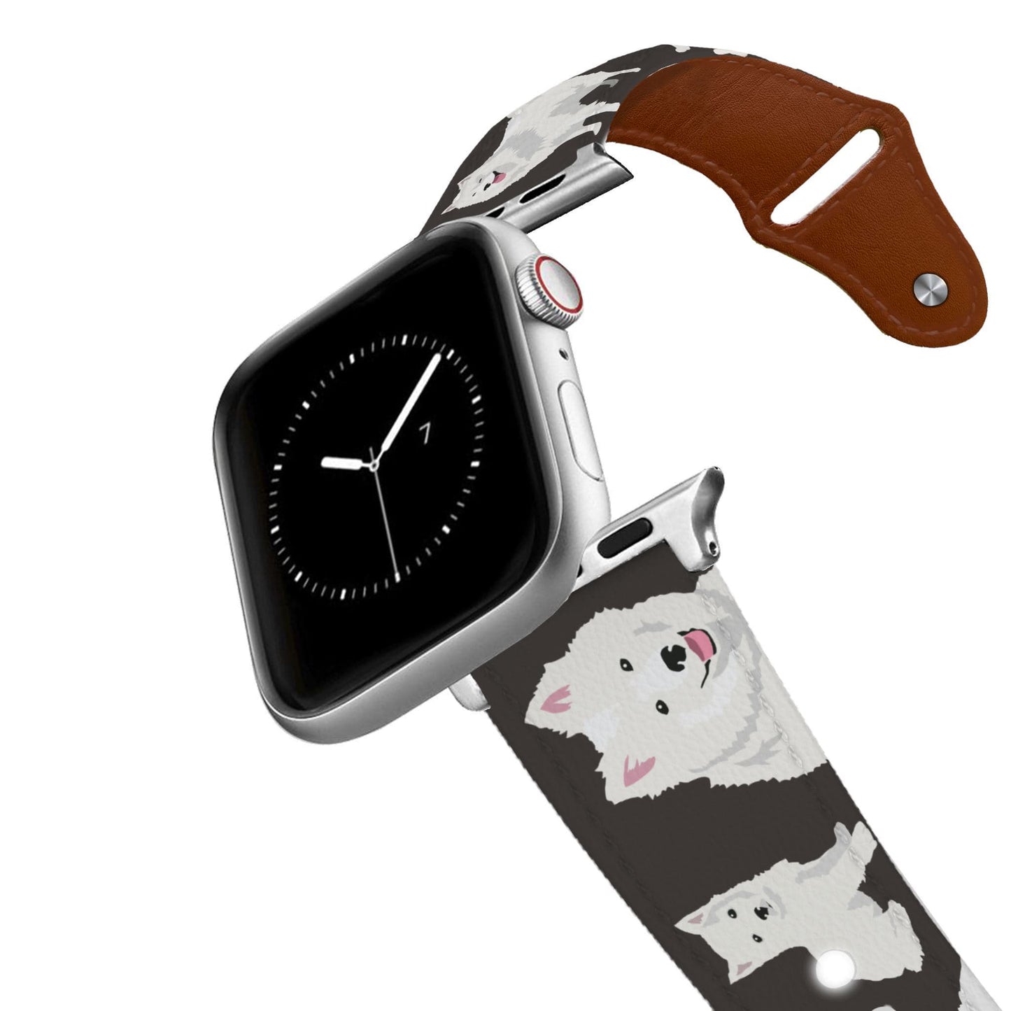 American Eskimo Dog Leather Apple Watch Band