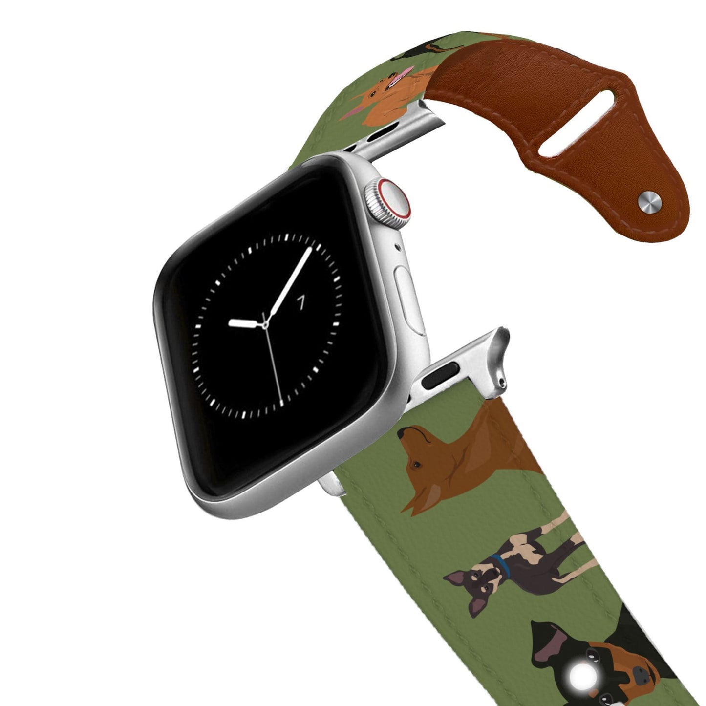 Miniature Pinscher Leather Apple Watch Band