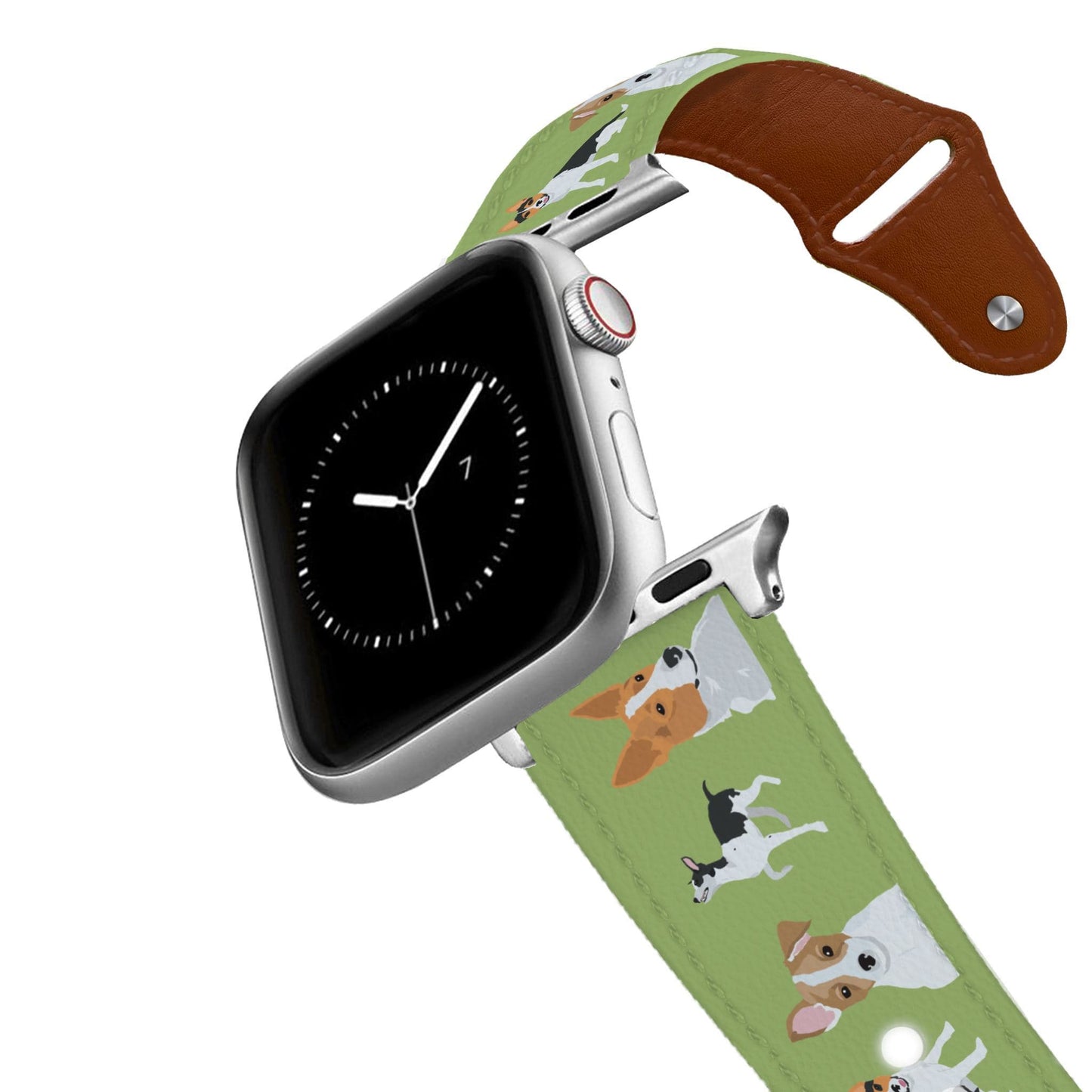 Rat Terrier Leather Apple Watch Band