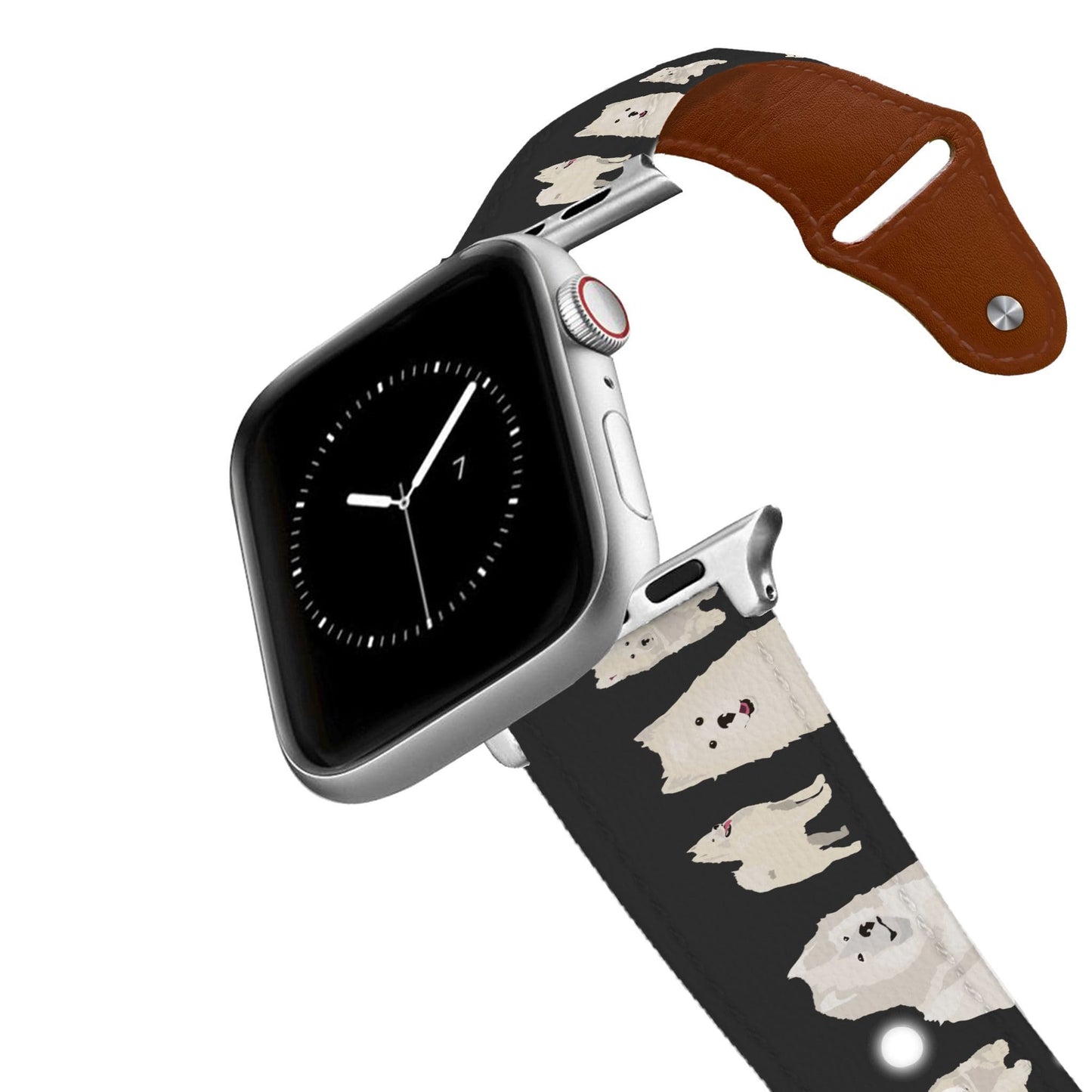 Samoyed Leather Apple Watch Band