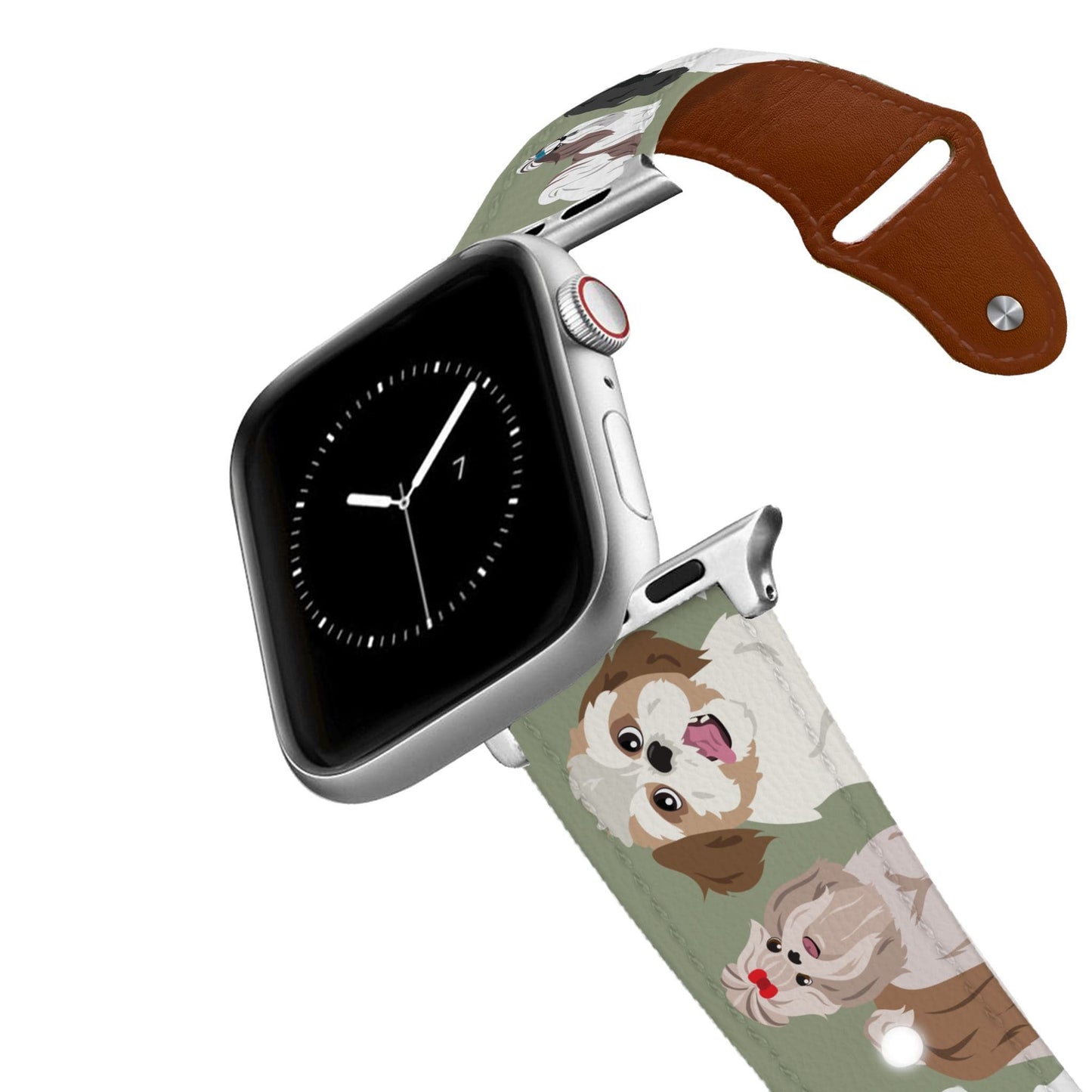 Shih Tzu Leather Apple Watch Band
