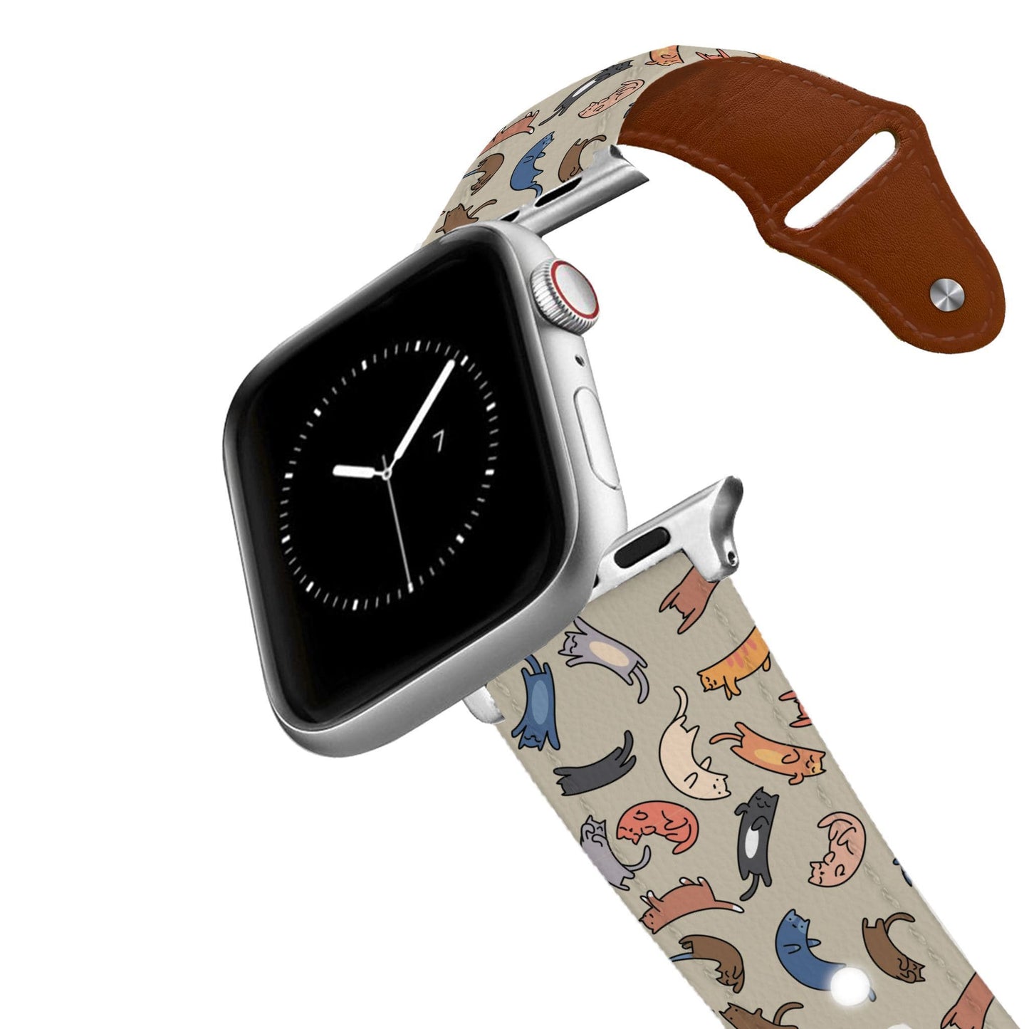 Raining Cats Leather Apple Watch Band