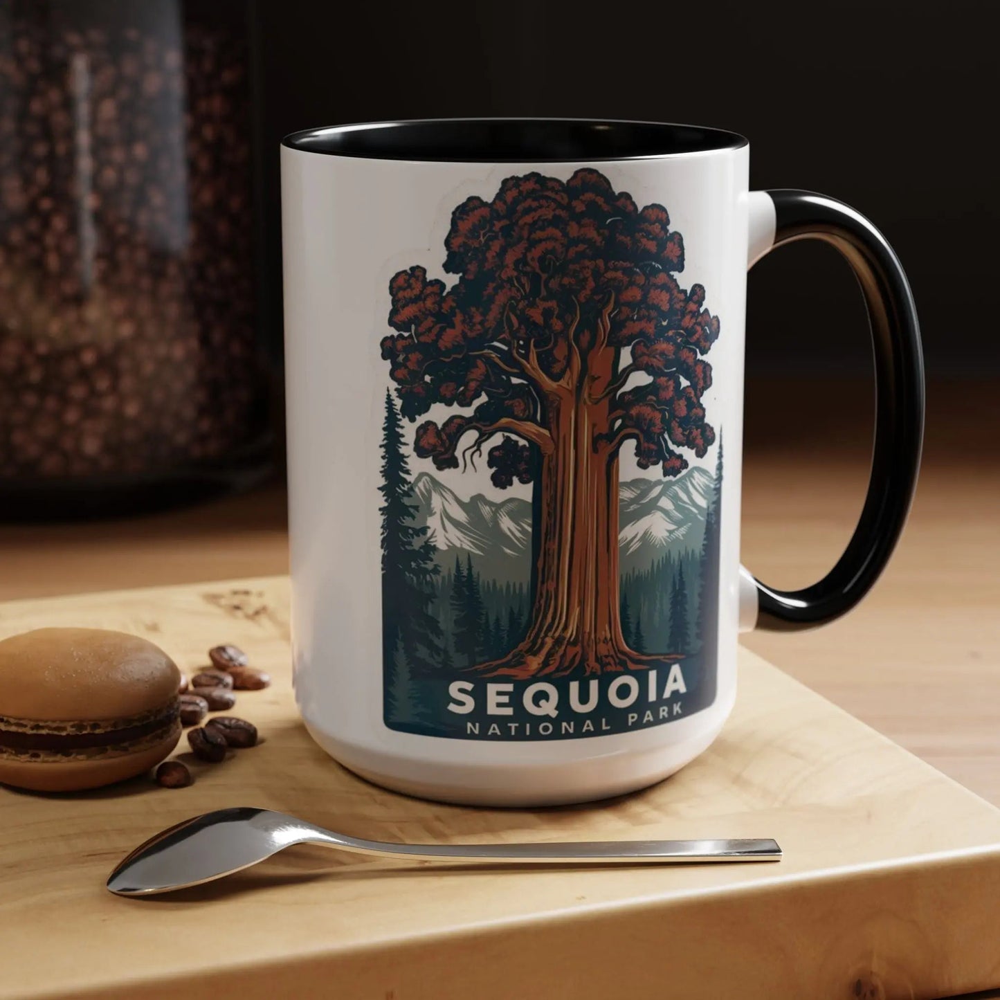 Sequoia National Park Big Tree Coffee Mug 11oz 15oz Blue Black Pink Red