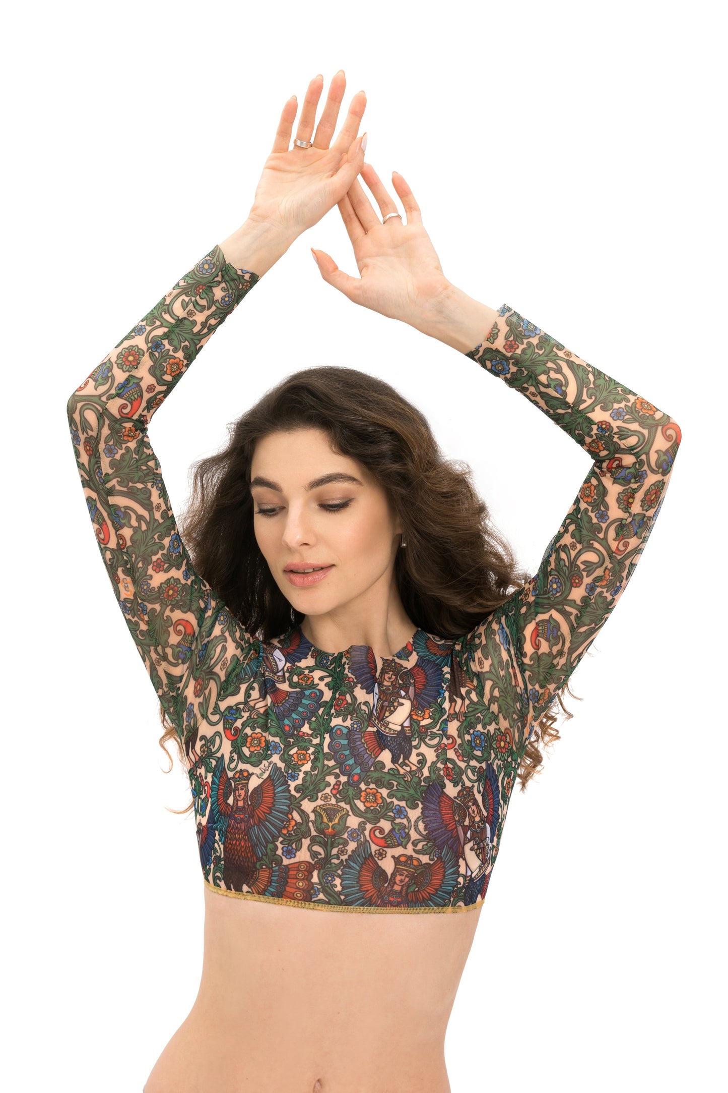 ALKONOST TOP WITH SLEEVES