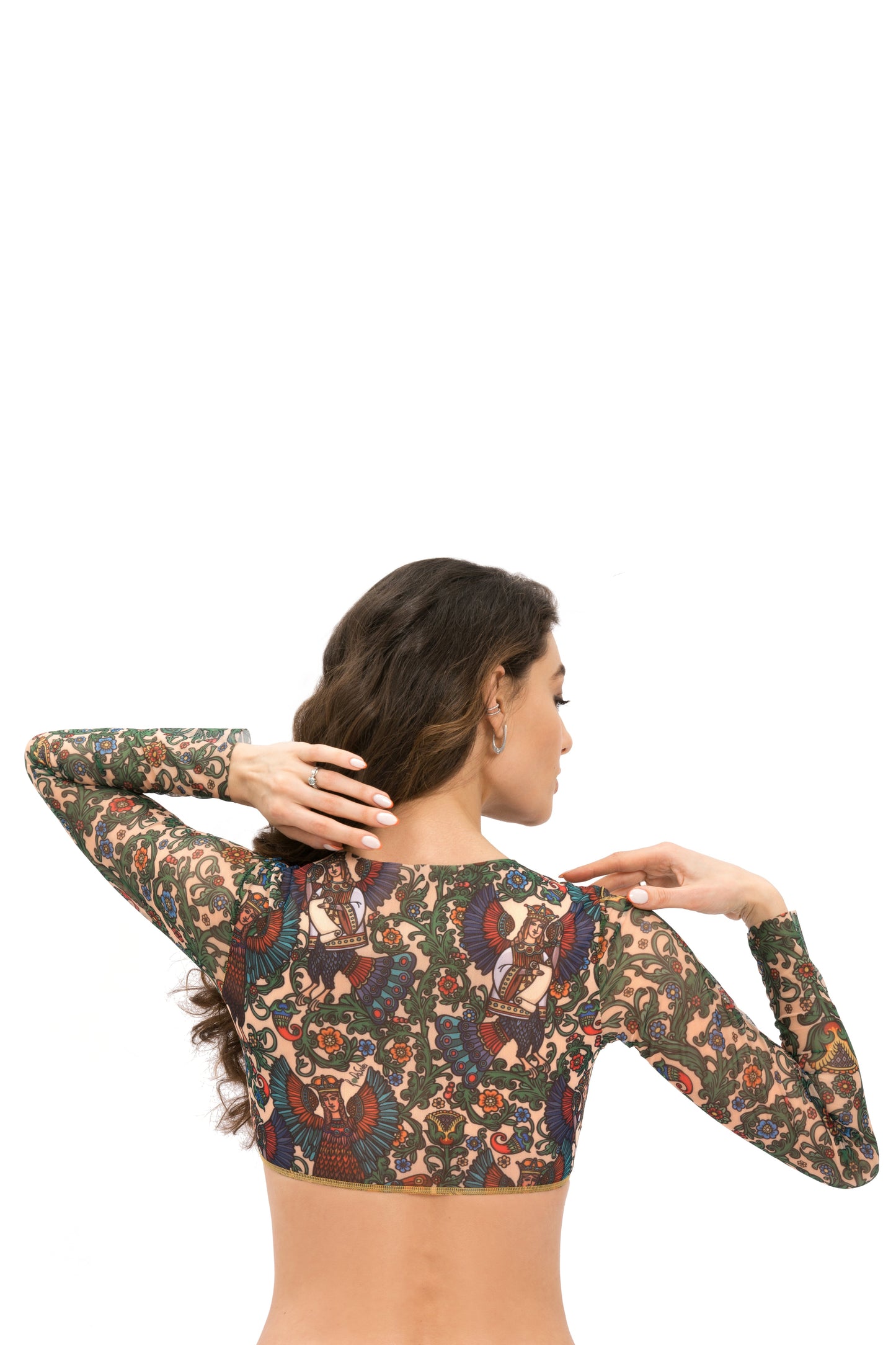 ALKONOST TOP WITH SLEEVES