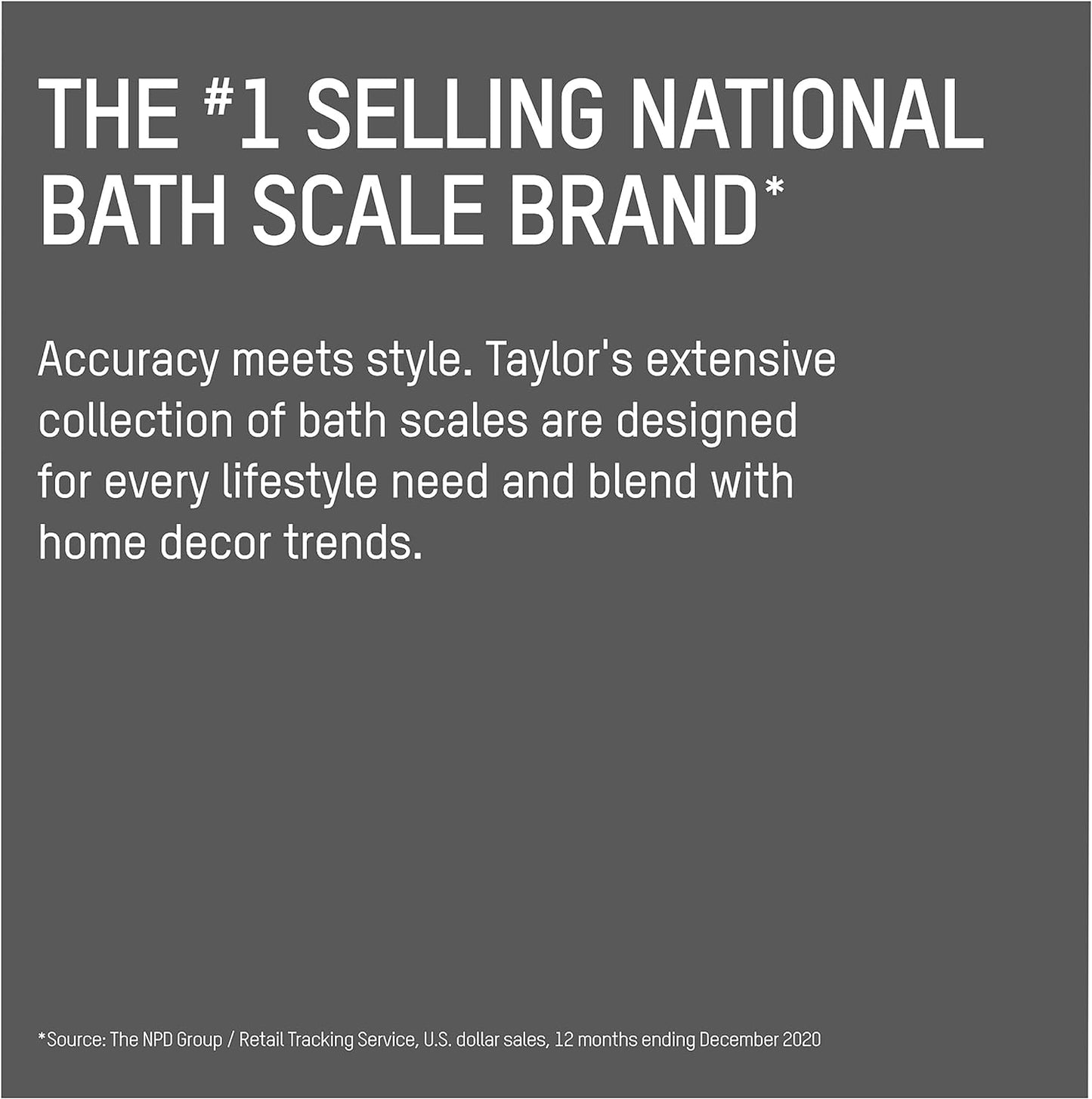 Taylor Digital Bathroom Scale, Highly Accurate Body Weight Scale, Instant On and Off, 400 lb, Sturdy Clear Glass with ChromeFinish Base