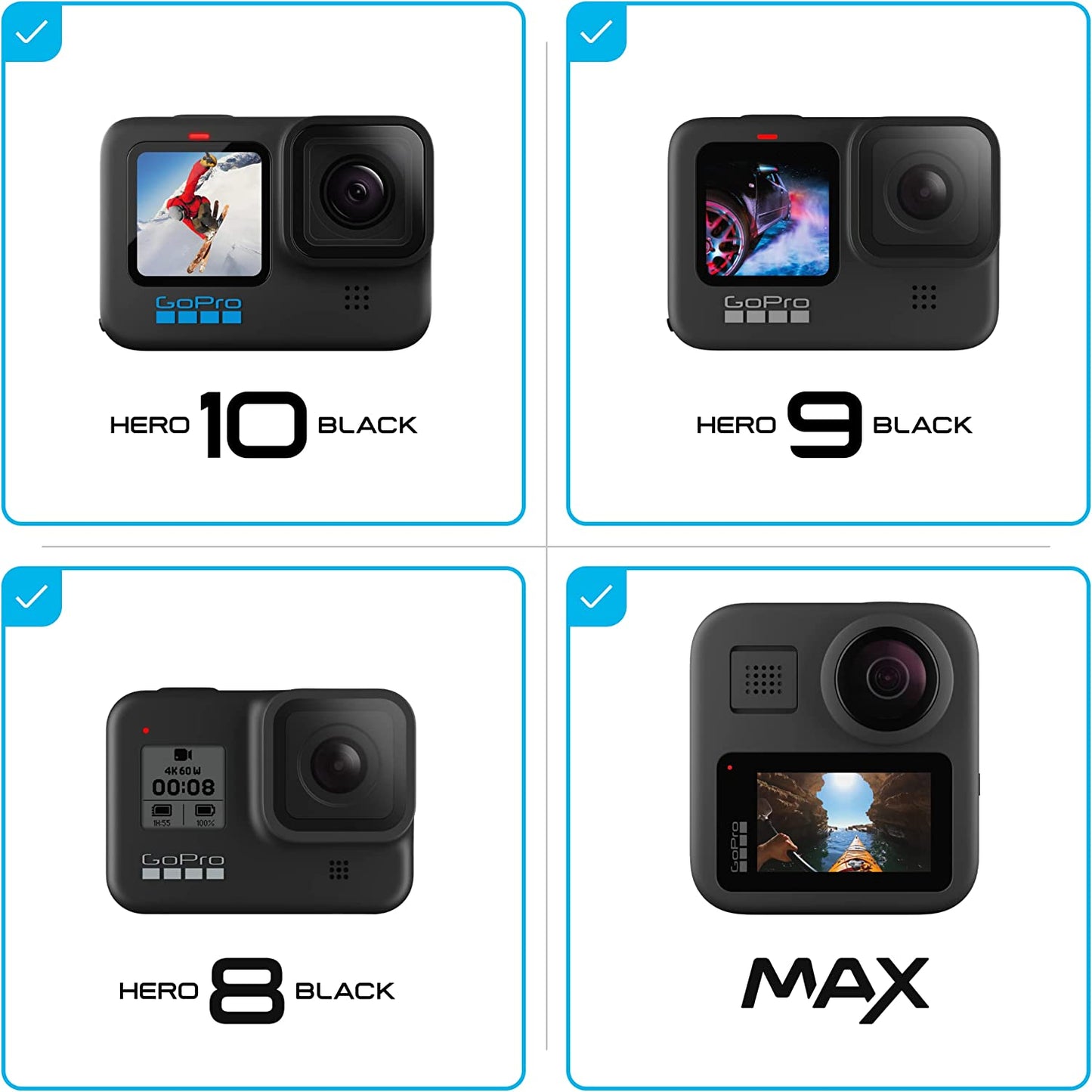 GoPro Head Strap with QuickClip - Official GoPro Mount,Black