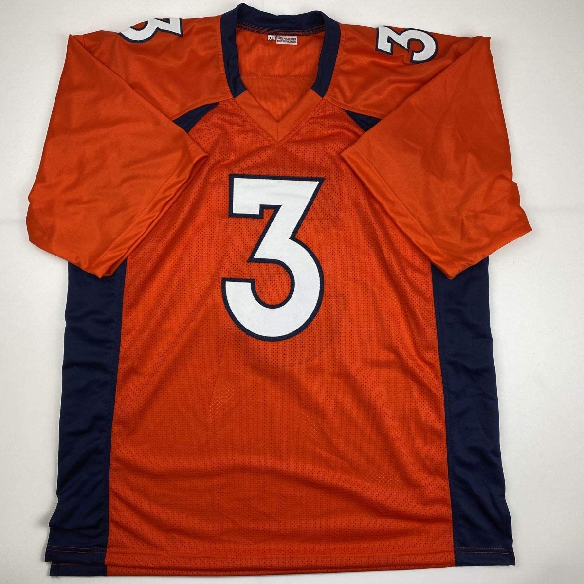 Autographed/Signed Drew Lock Denver Orange Football Jersey Beckett BAS COA
