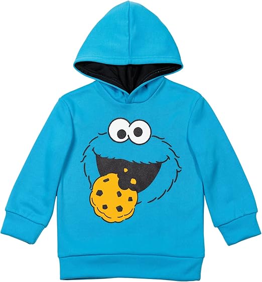 Sesame Street Abby Cadabby Elmo Big Bird Cookie Monster Oscar The Grouch Pullover Hoodie Infant to Little Kid