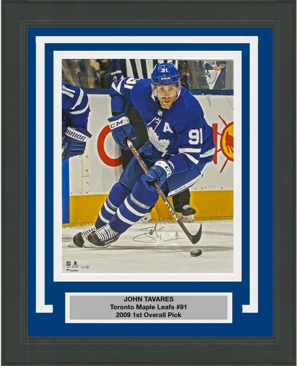 Framed Autographed/Signed John Tavares Toronto Maple Leafs 16x20 Hockey Photo Fanatics COA