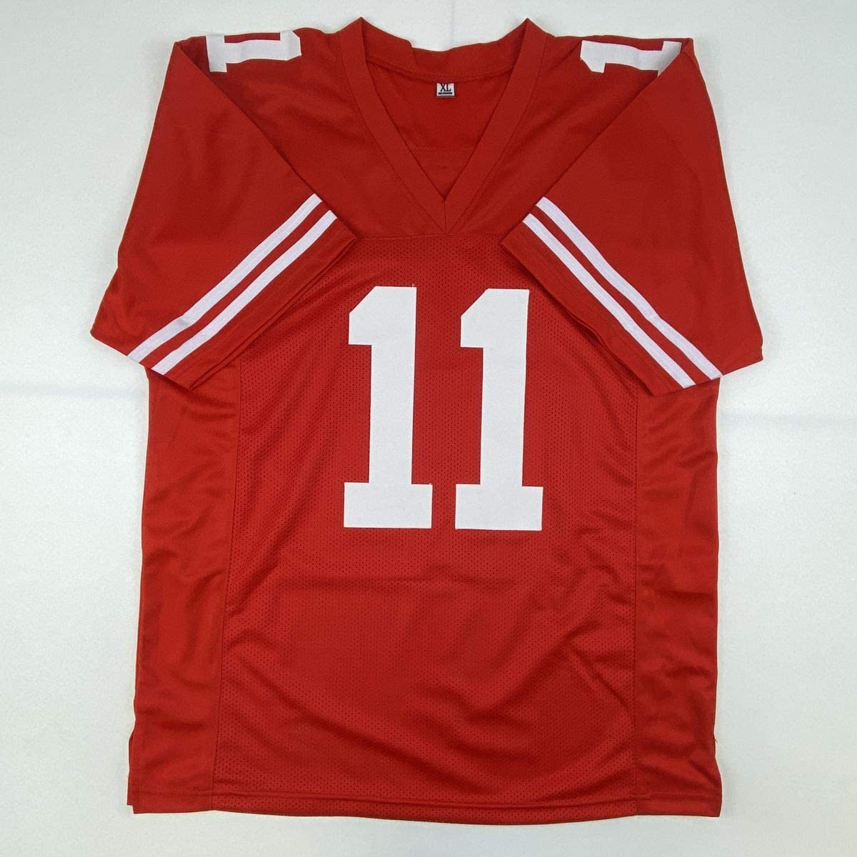 Autographed/Signed Brandon Aiyuk San Francisco Red Football Jersey JSA COA