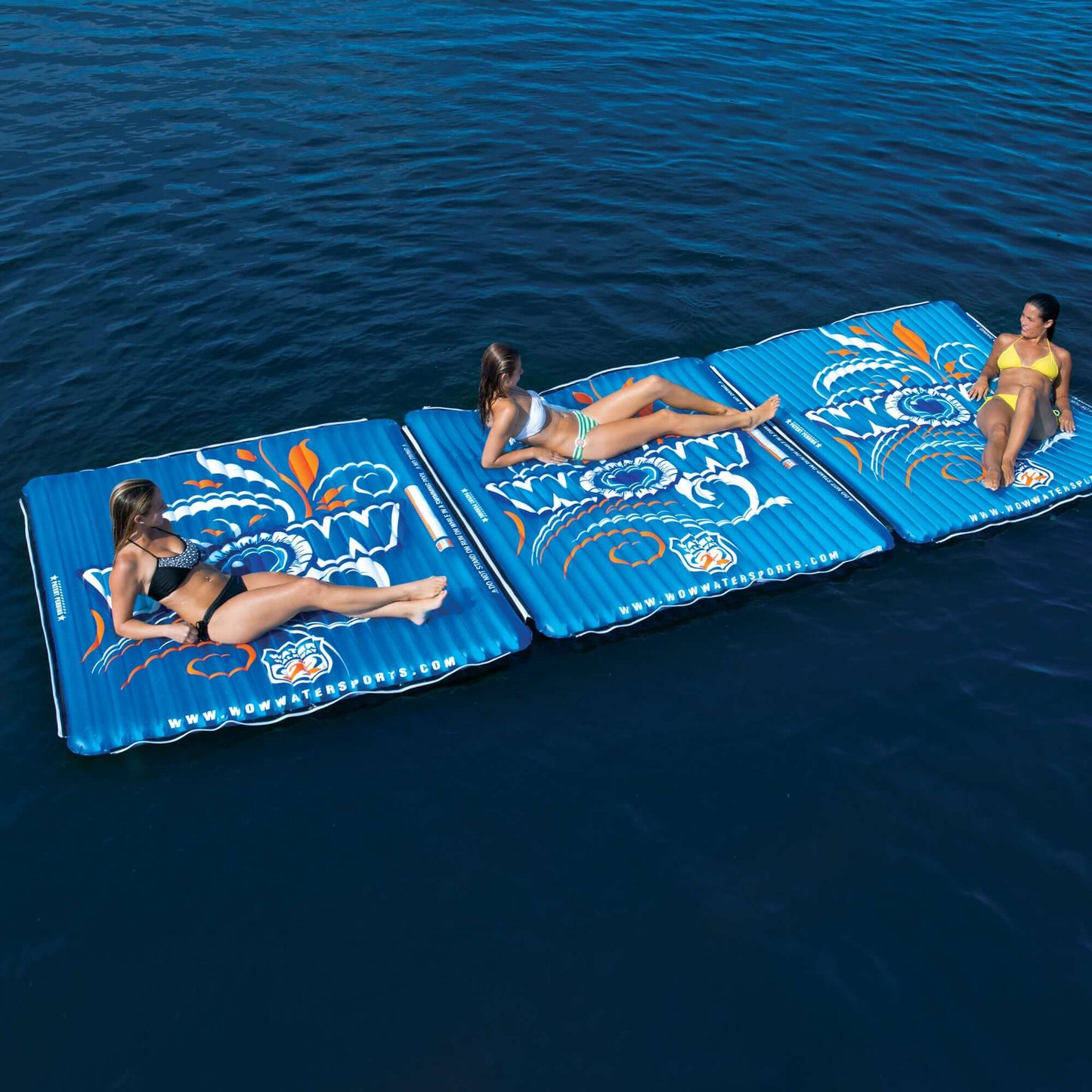 WOW Sports Floating Water Mat For The Pool and Lake - 6X6 Ft. (14-2080)