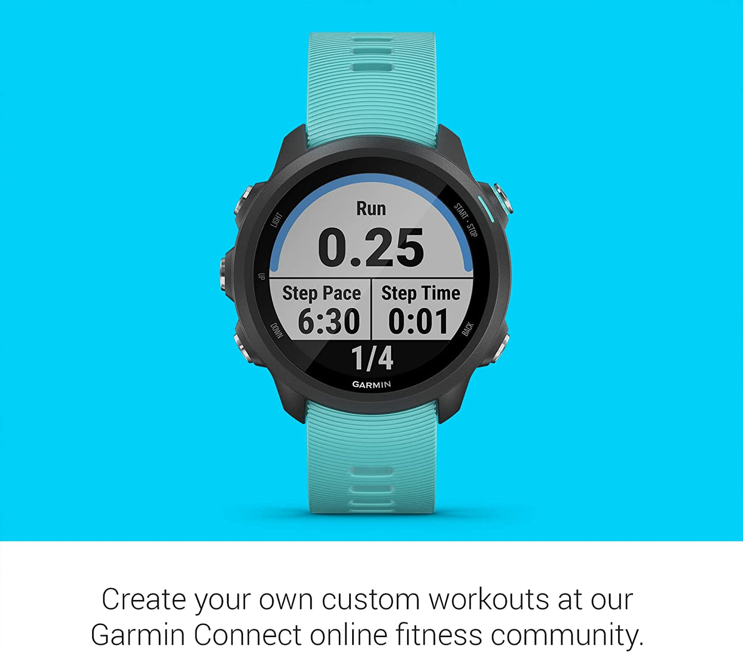Garmin 010-02120-20 Forerunner 245 Music, GPS Running Smartwatch with Music and Advanced Dynamics, Black