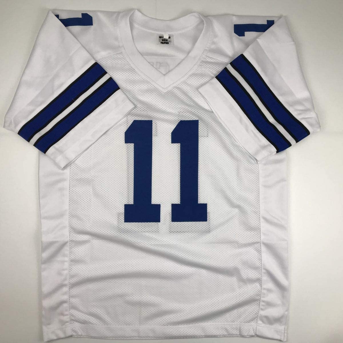 Autographed/Signed Cole Beasley Dallas White Football Jersey JSA COA