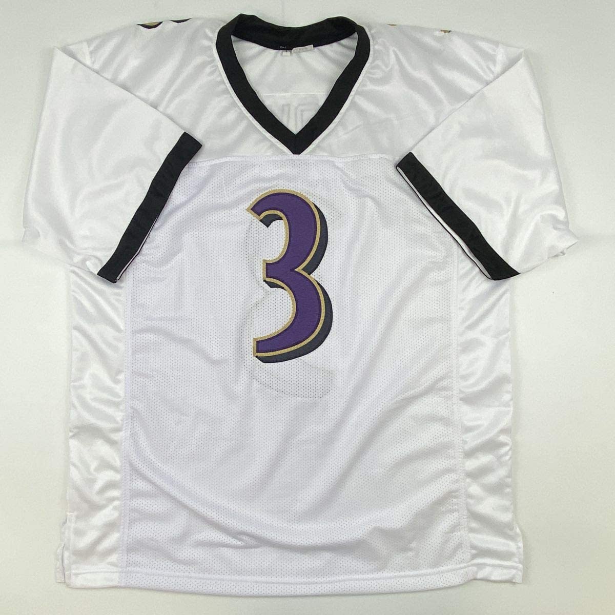 Autographed/Signed Matt Stover Baltimore White Football Jersey JSA COA