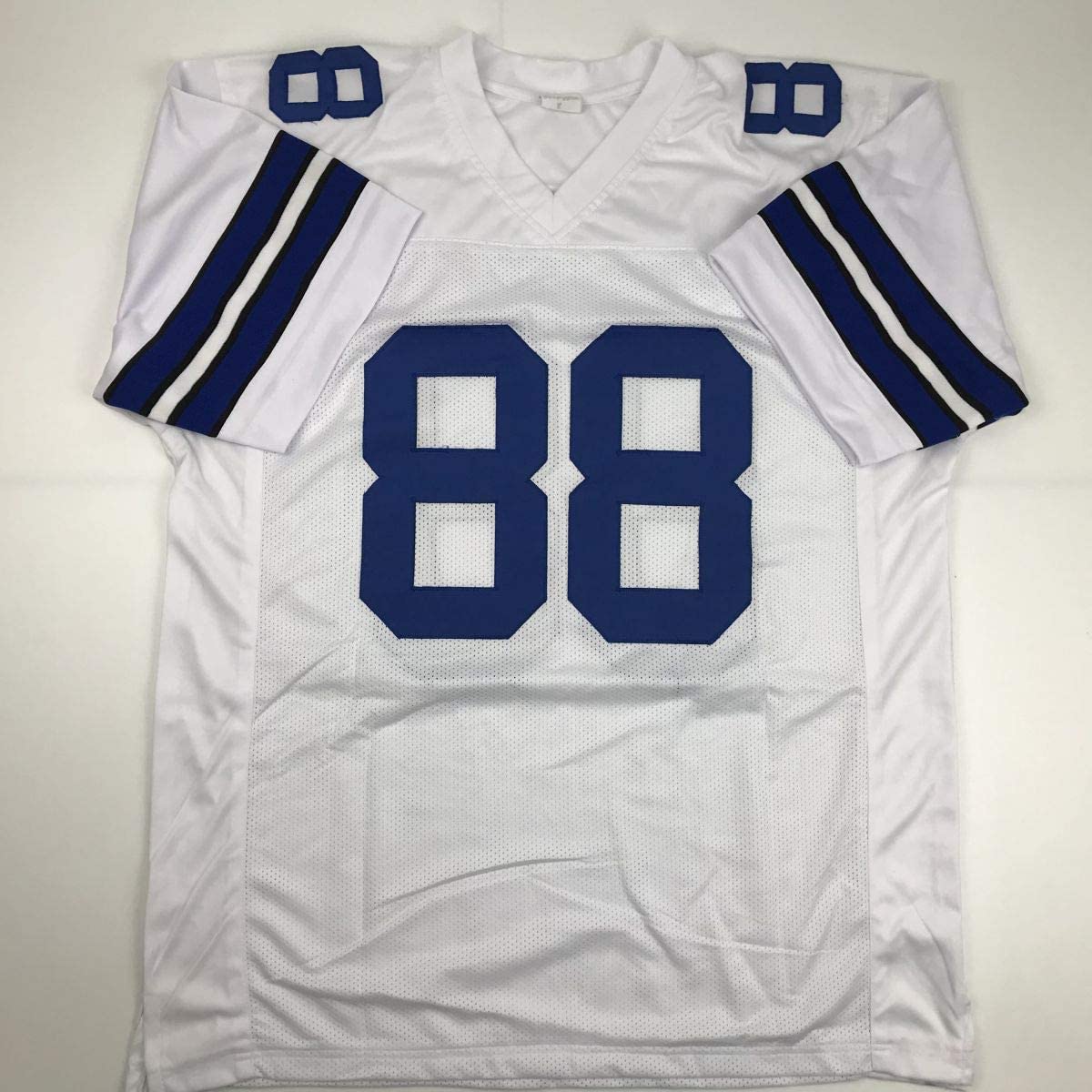Autographed/Signed Dez Bryant Dallas White Football Jersey PSA/DNA COA