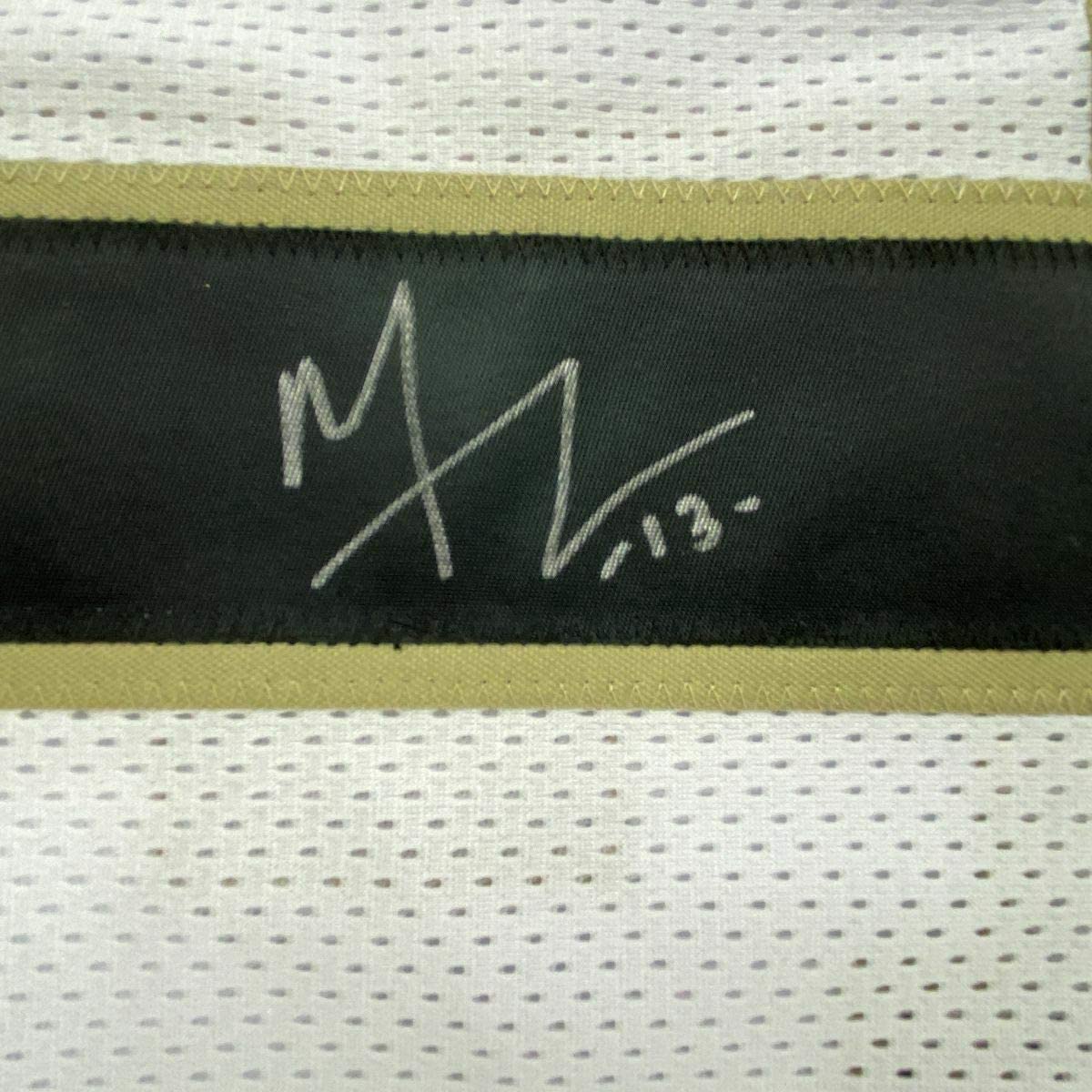 Framed Autographed/Signed Michael Thomas 35x39 New Orleans White Football Jersey JSA COA