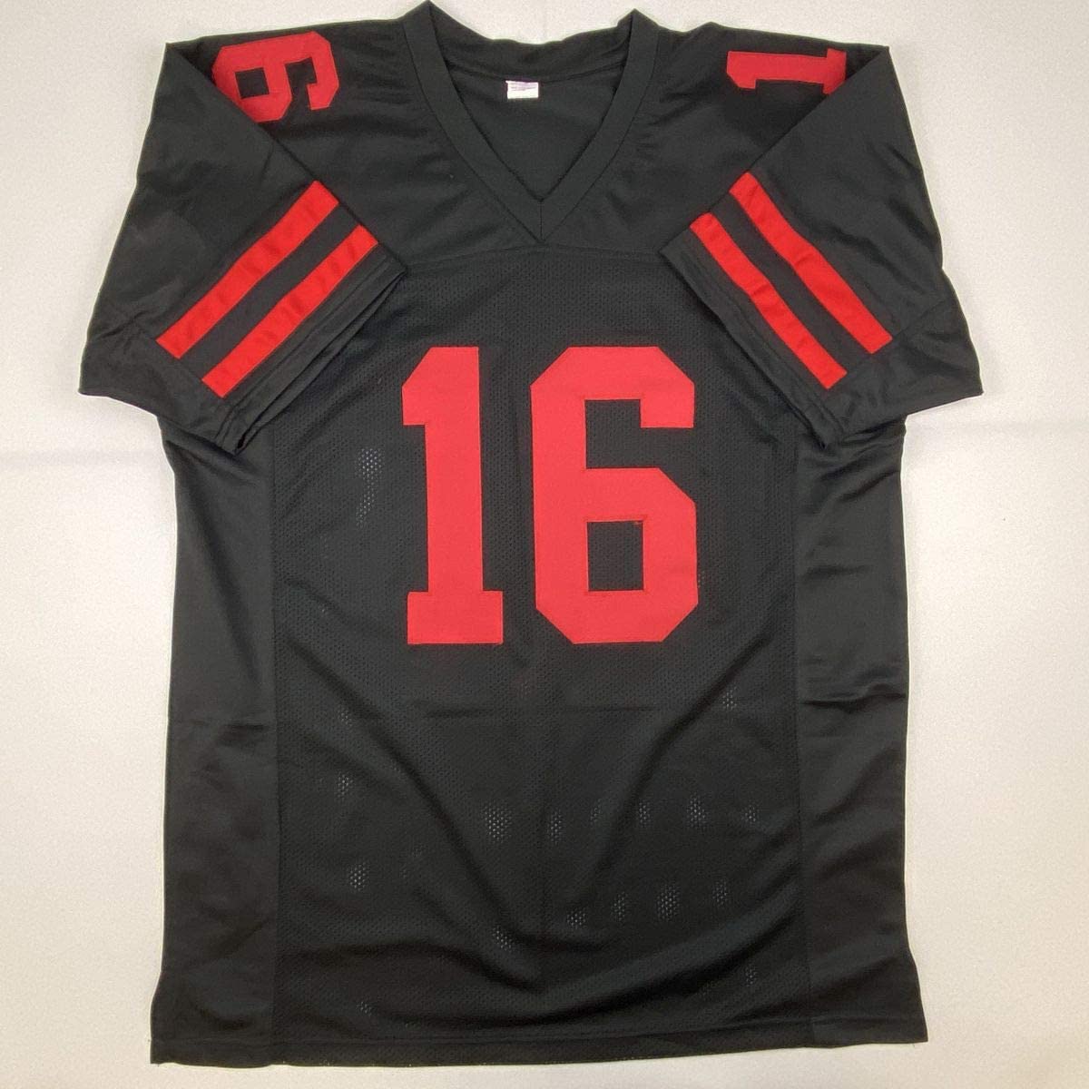 Autographed/Signed Joe Montana San Francisco Black Football Jersey JSA COA