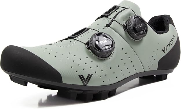 Vittoria KOM MTB Cycling Shoes - Celeste Green/Black EU 43.5