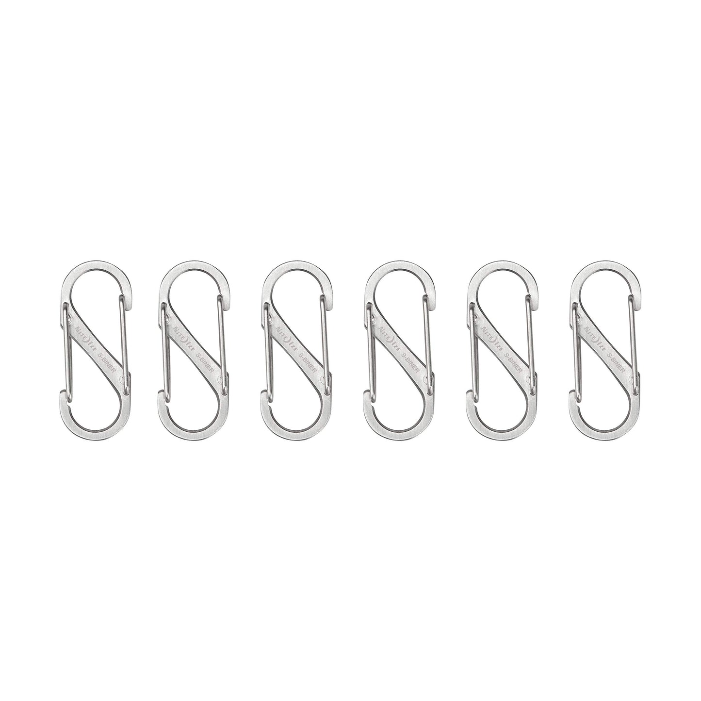 Nite Ize SB1-11-6R3 S-Biner Dual Carabiner, Size #1, Stainless Steel