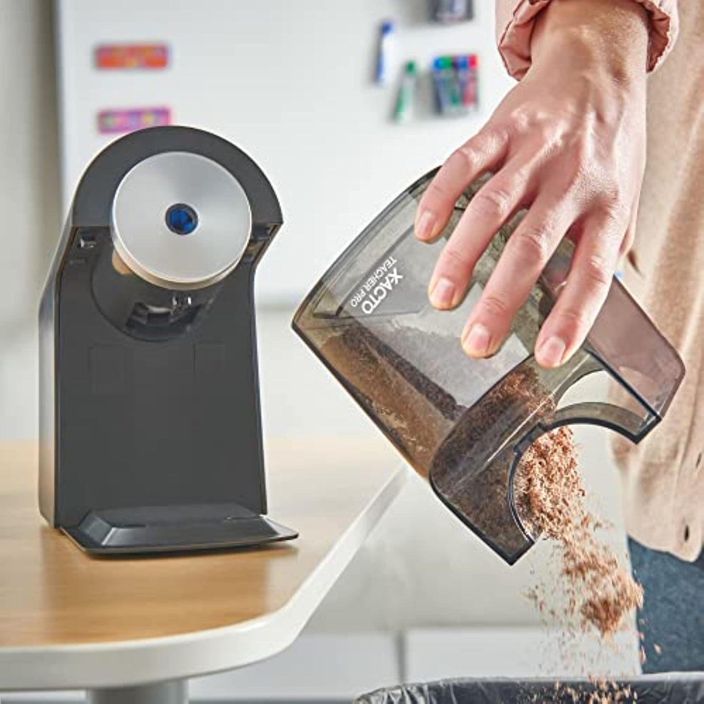 X-ACTO Electric Pencil Sharpener,With Auto Adjust Dial,SafeStart,Smartstop Black