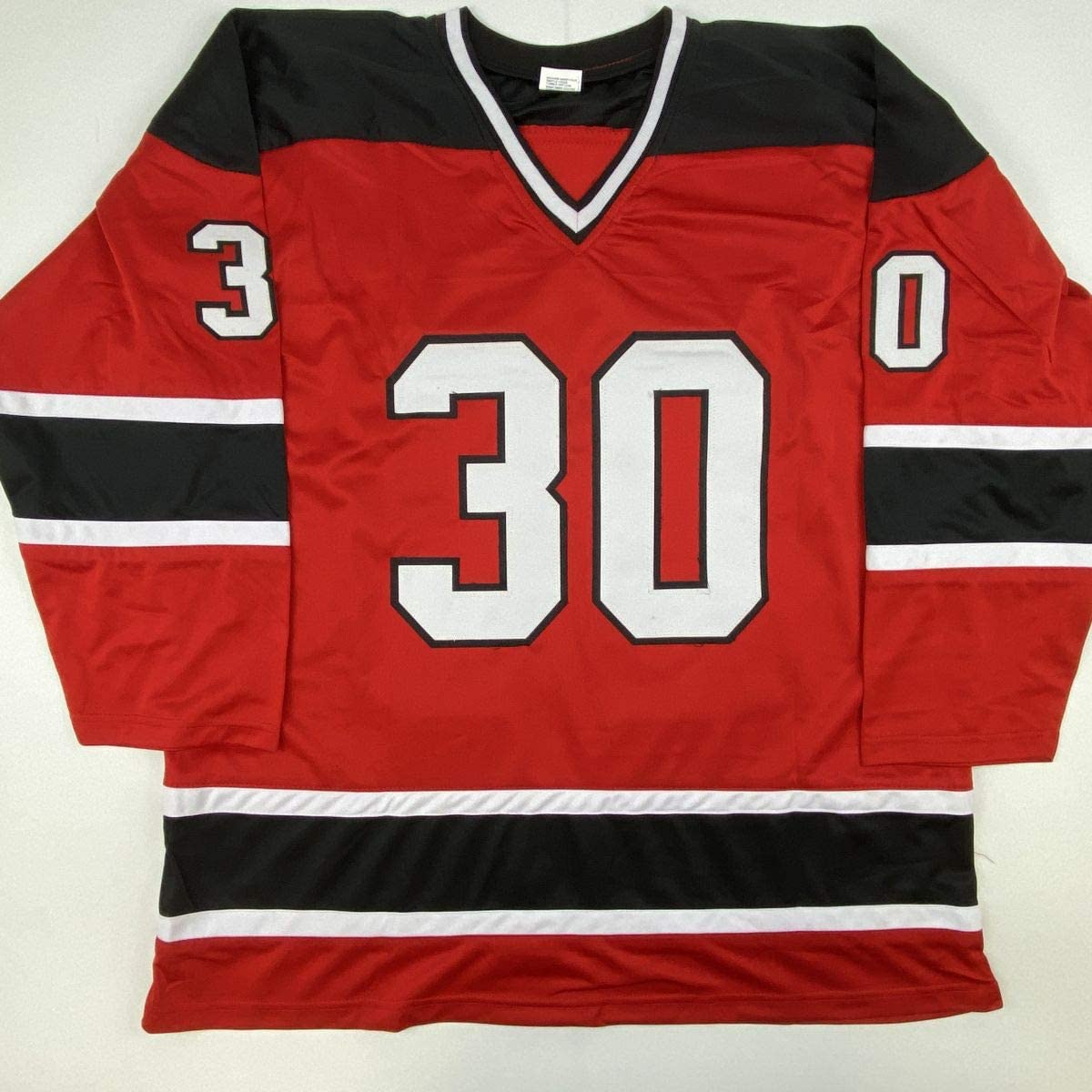 Autographed/Signed Martin Marty Brodeur New Jersey Red Hockey Jersey JSA COA