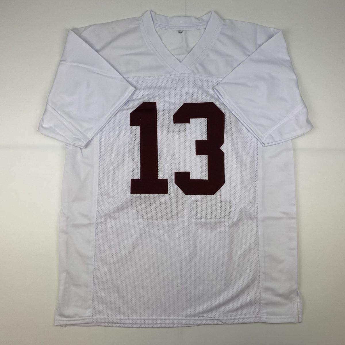 Autographed/Signed Tua Tagovailoa Alabama White College Football Jersey Beckett BAS COA