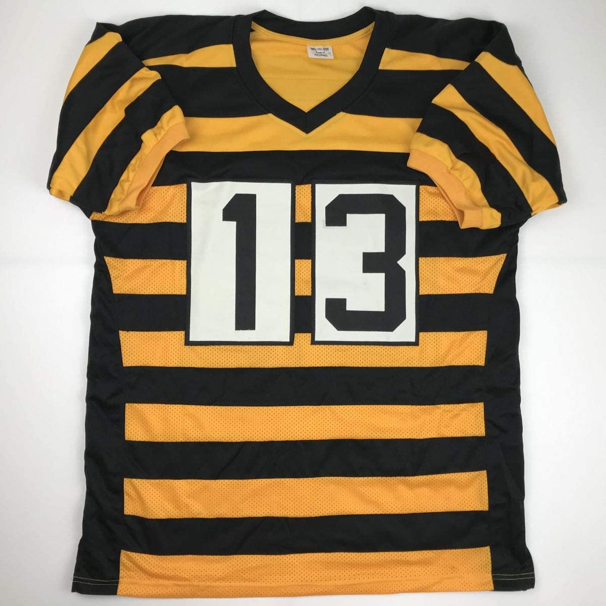 Autographed/Signed James Washington Pittsburgh Bumble Bee Football Jersey JSA COA