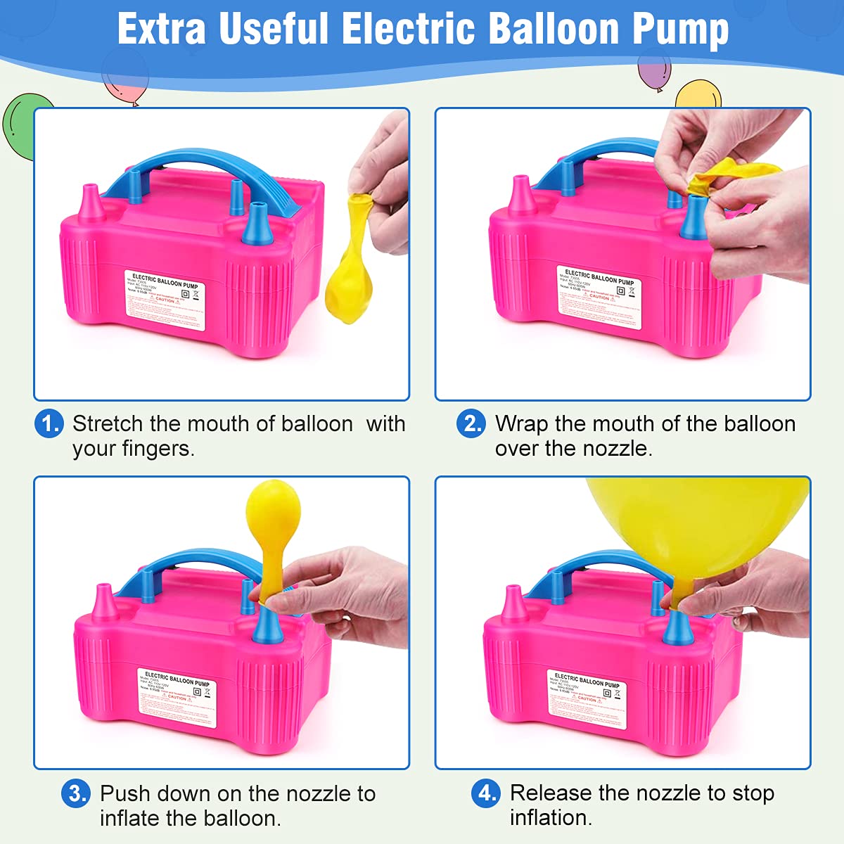 Balloon Arch Kit w/ Pump, Stand, Balloons, Clips | Wedding, Birthday, Graduation