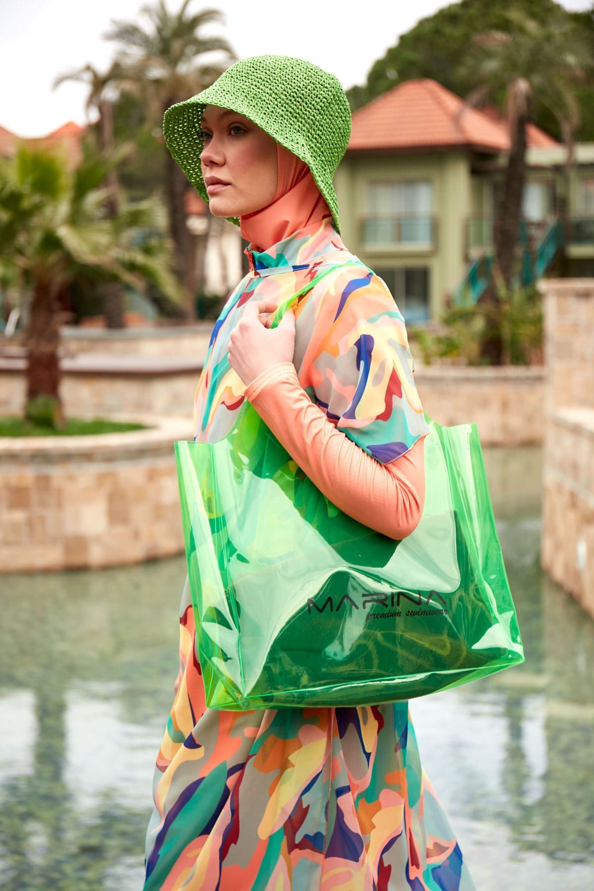 Green Beach Bag C2405