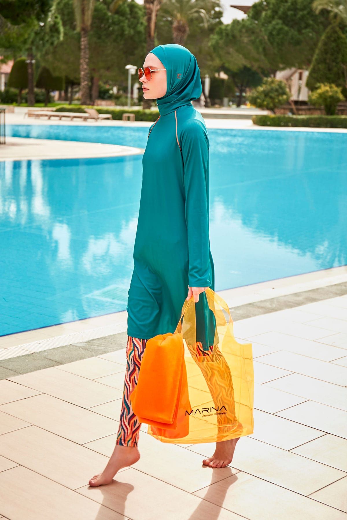 Orange Beach Bag C2406