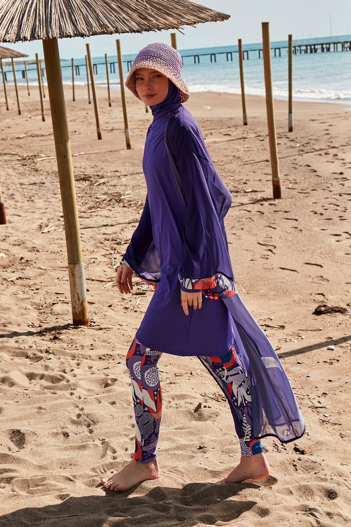 Colourful Pareo Kimono P2420