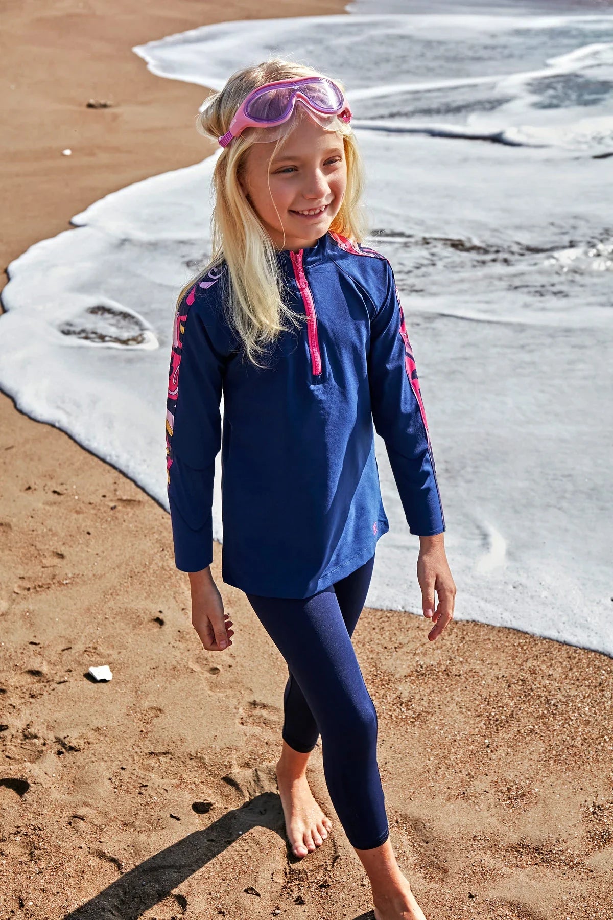 Parachute Navy Blue Girls Swimwear K2402
