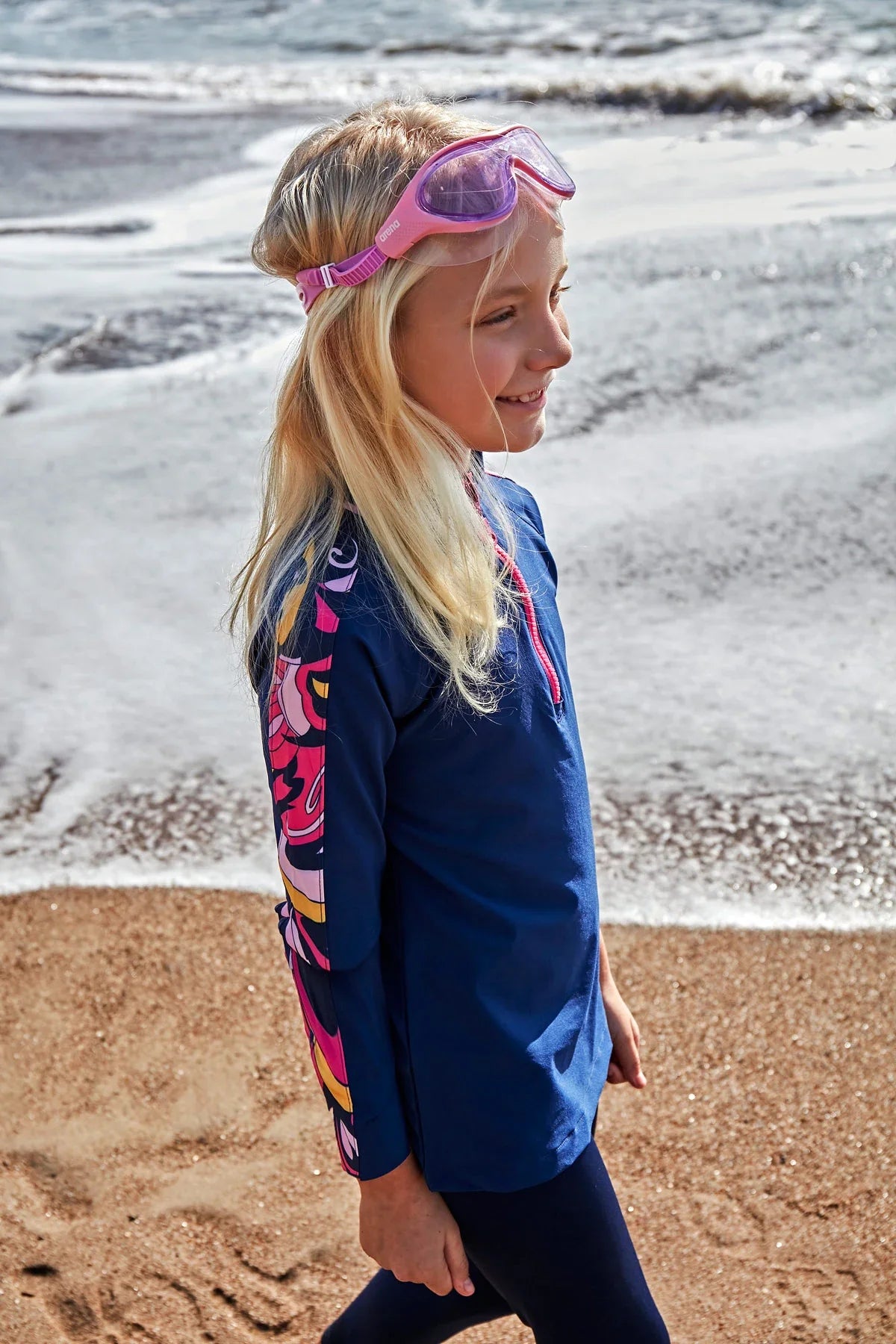 Parachute Navy Blue Girls Swimwear K2402