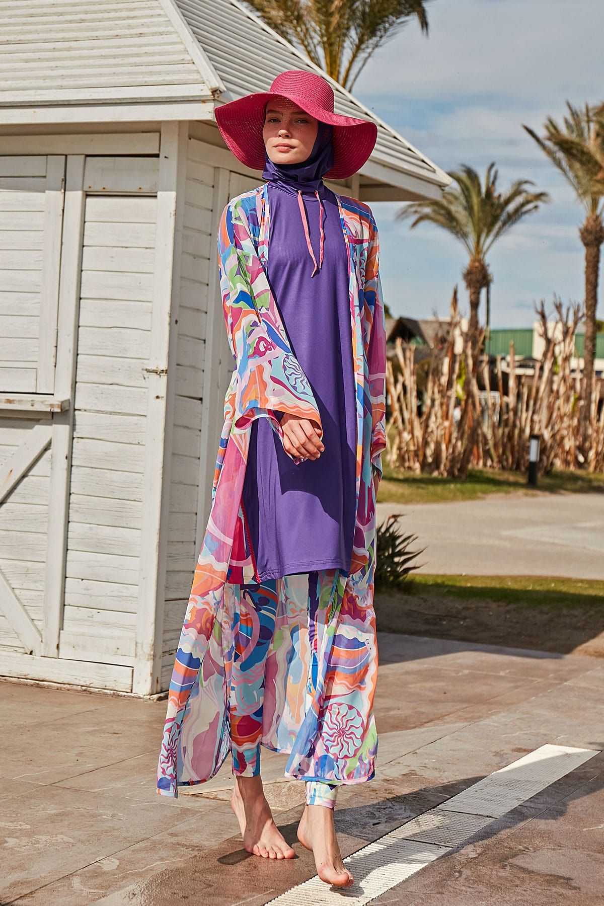 Colourful Pareo Kimono P2424