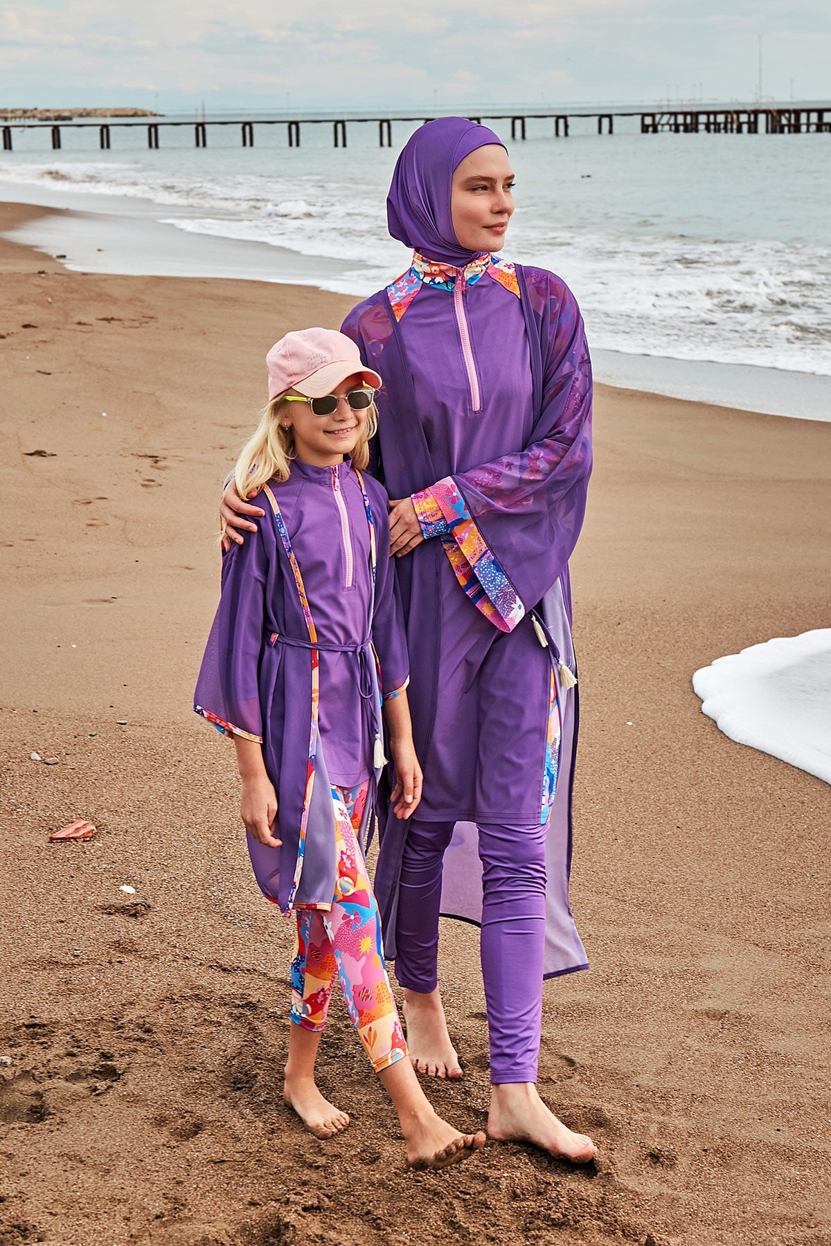 Woven Purple Girls Swimwear K2408