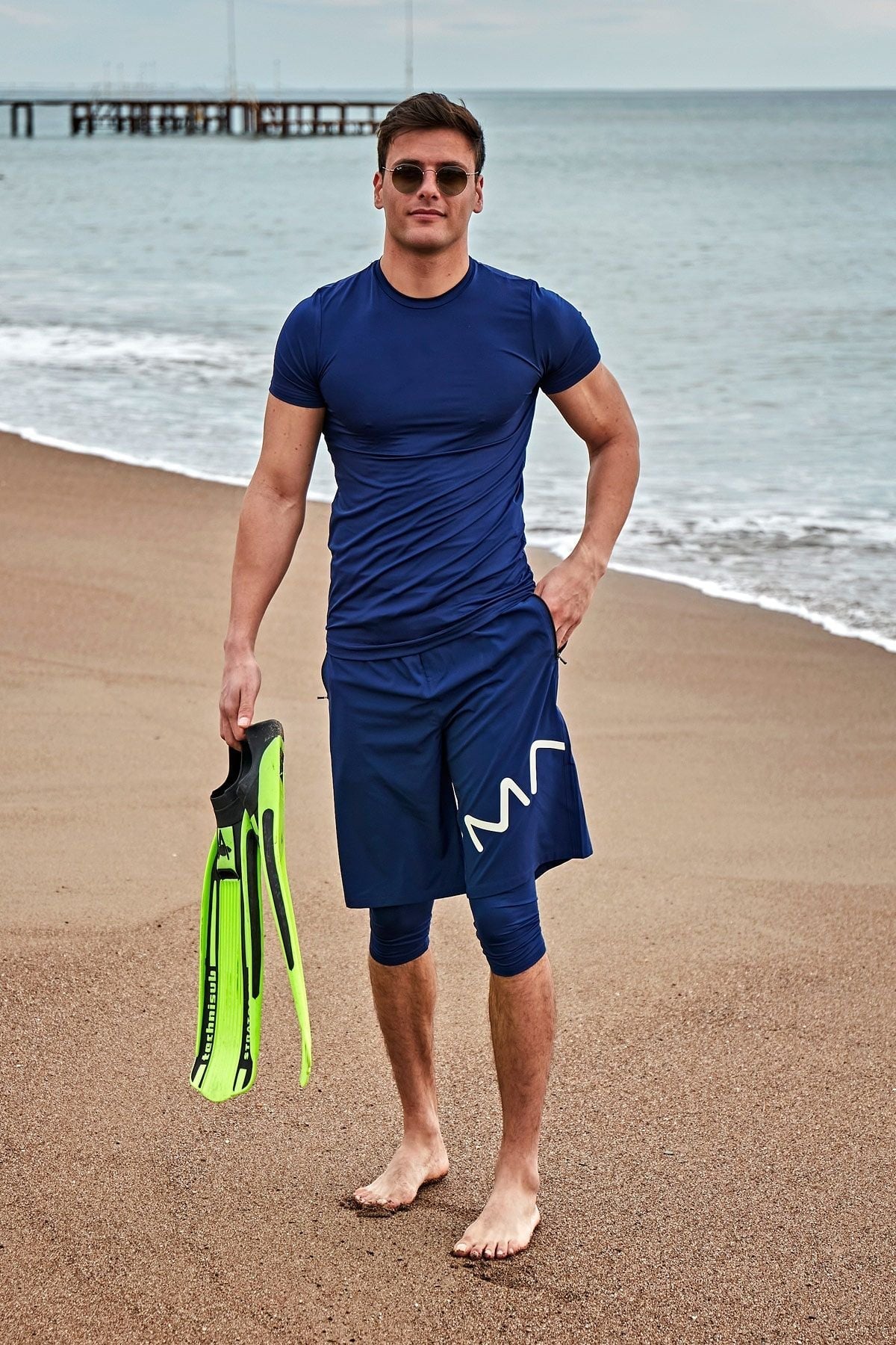Navy Men's Shorts S2406