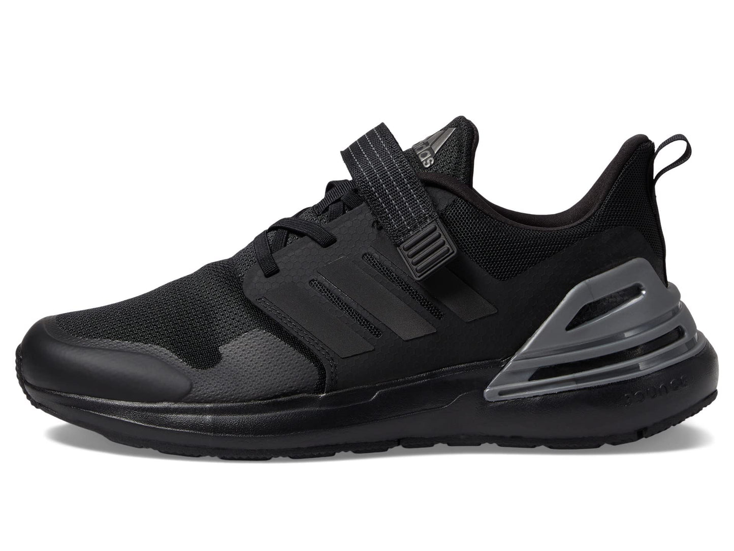 adidas RapidaSport Running Shoe, Black/Black/Black (Elastic), 6.5 US Unisex Big Kid