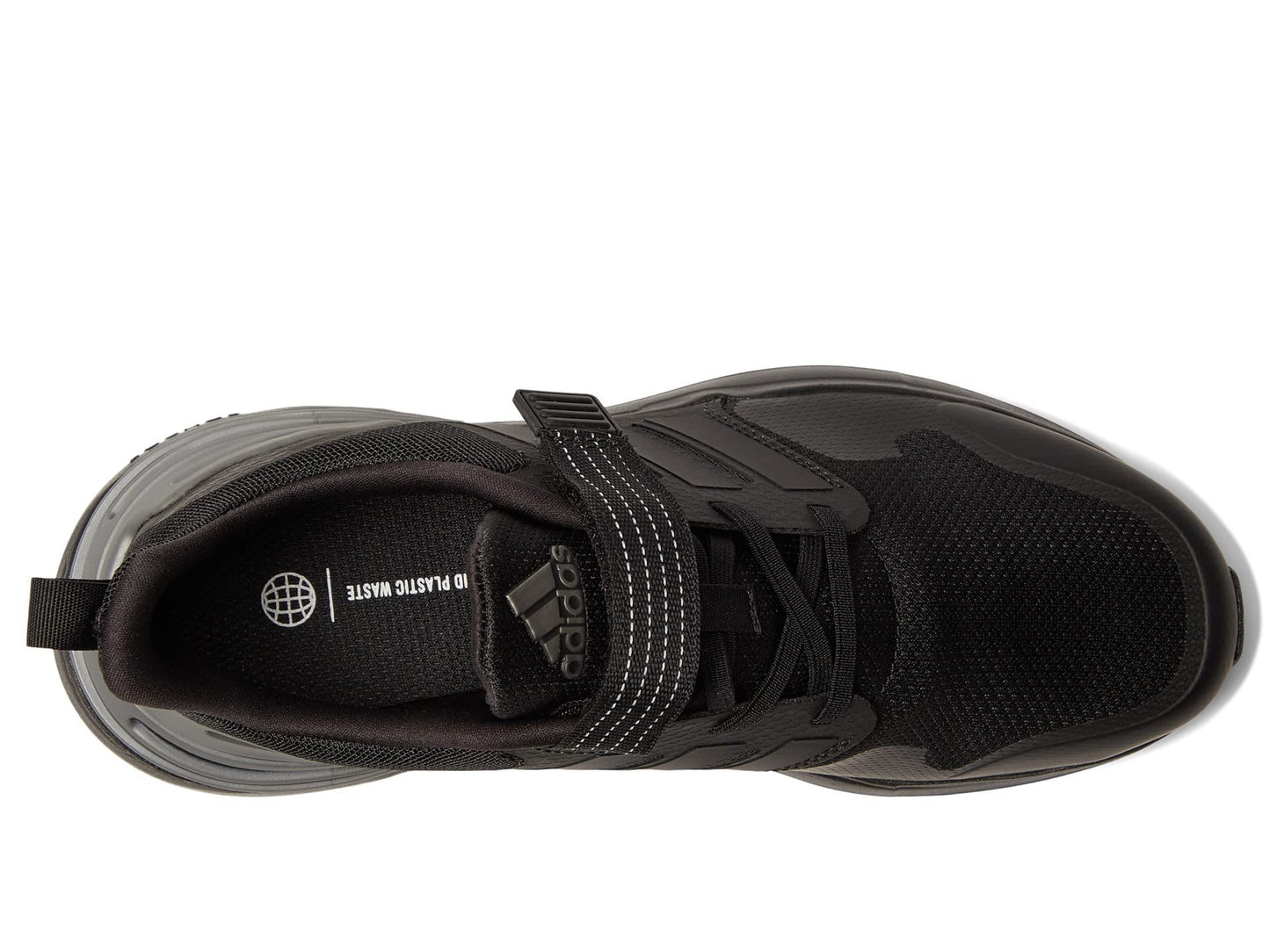 adidas RapidaSport Running Shoe, Black/Black/Black (Elastic), 6.5 US Unisex Big Kid
