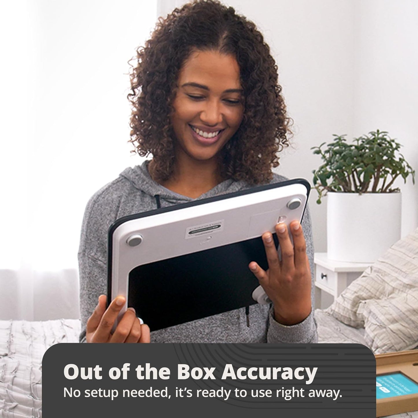 Greater Goods AccuCheck Scale for Body Weight, Bathroom Scale, Designed in St Louis, Ash Grey