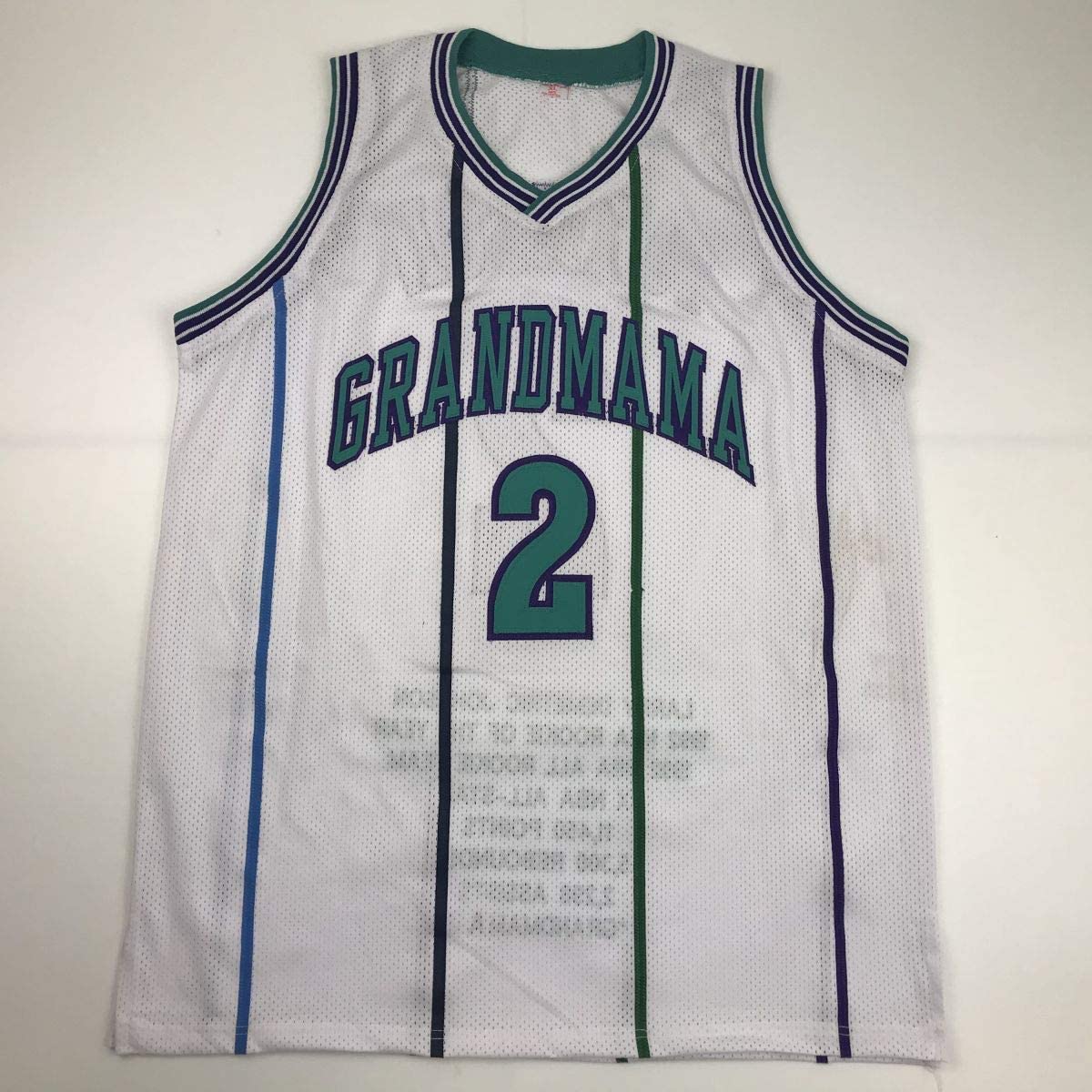 Autographed/Signed Larry Johnson Charlotte White Stat Basketball Jersey PSA/DNA COA