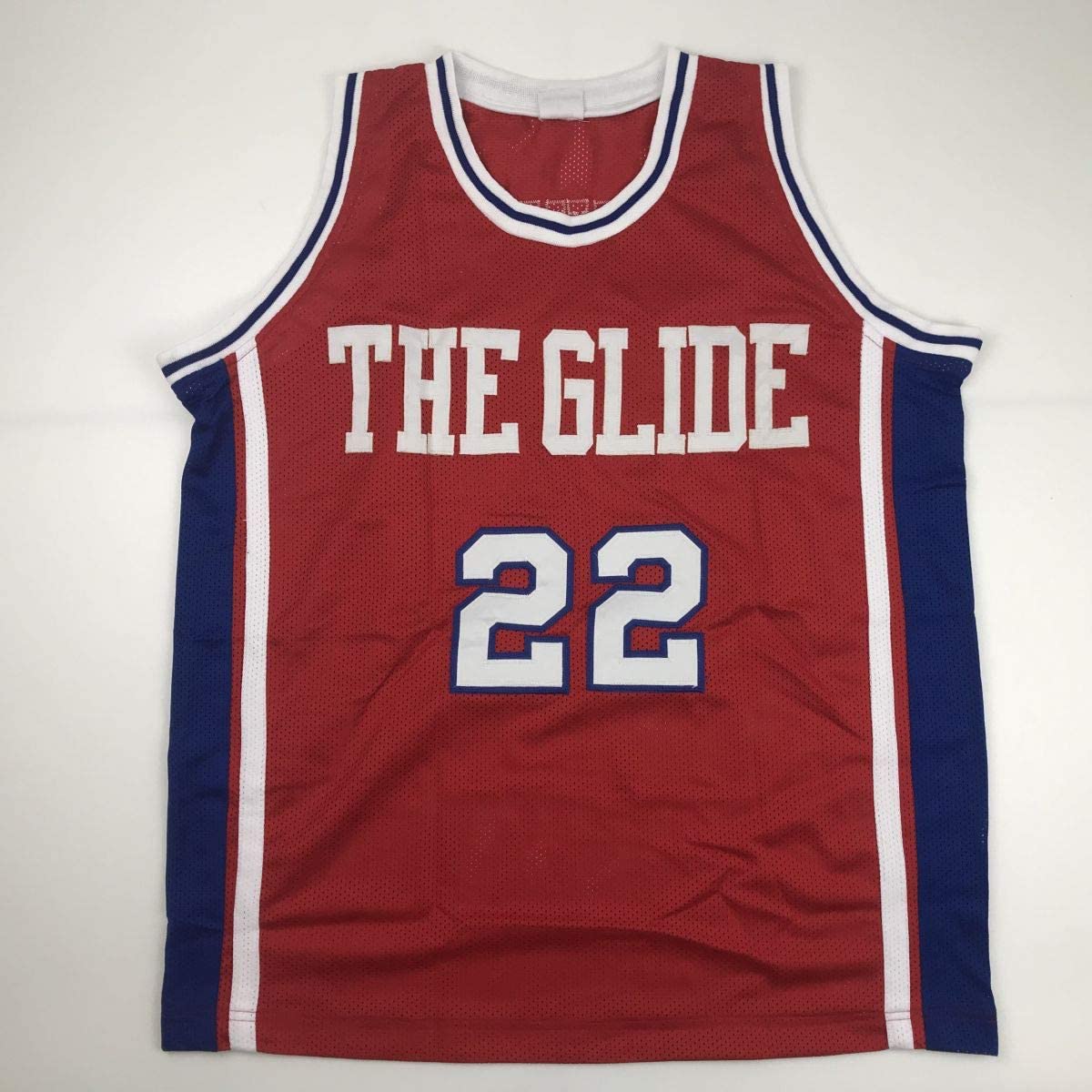 Autographed/Signed Clyde Drexler Houston Red College Basketball Jersey Beckett BAS COA