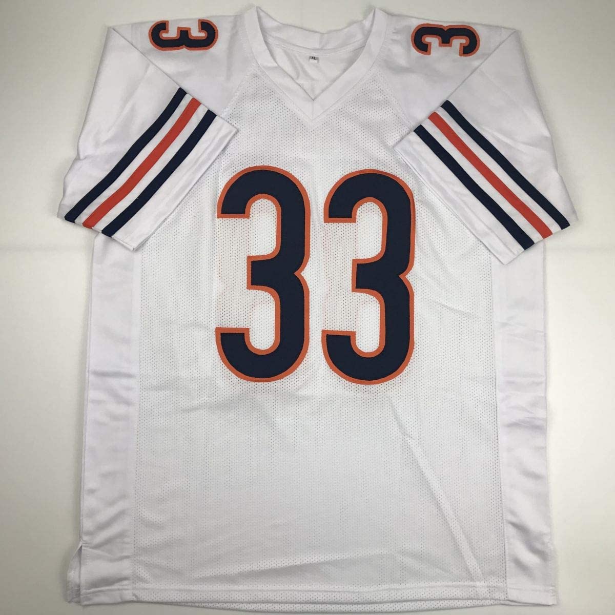 Autographed/Signed Charles Tillman Peanut Chicago White Football Jersey JSA COA