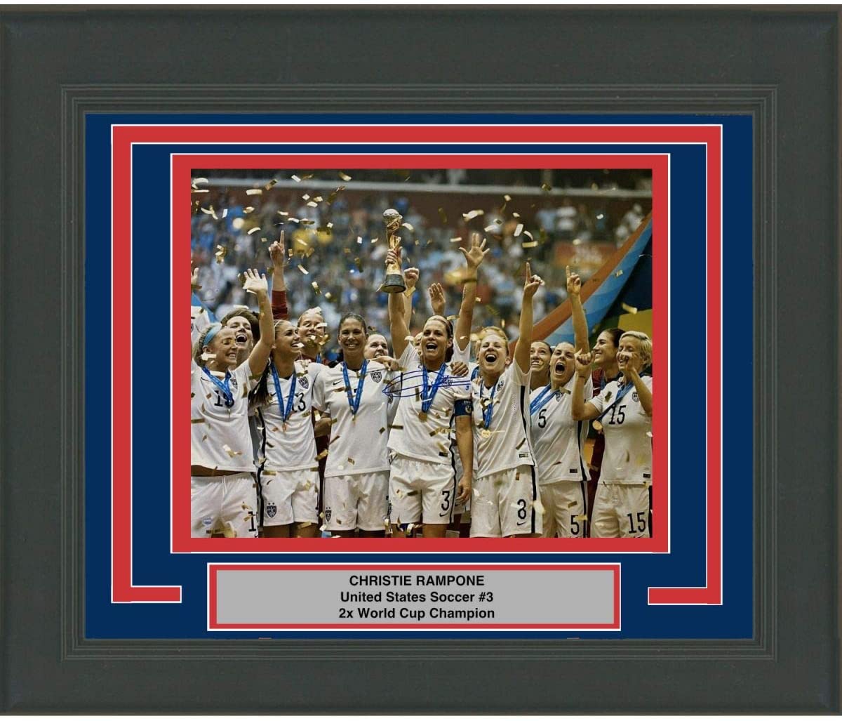 Framed Autographed/Signed Christie Rampone Team USA USWNT 16x20 Soccer Photo Steiner Sports COA